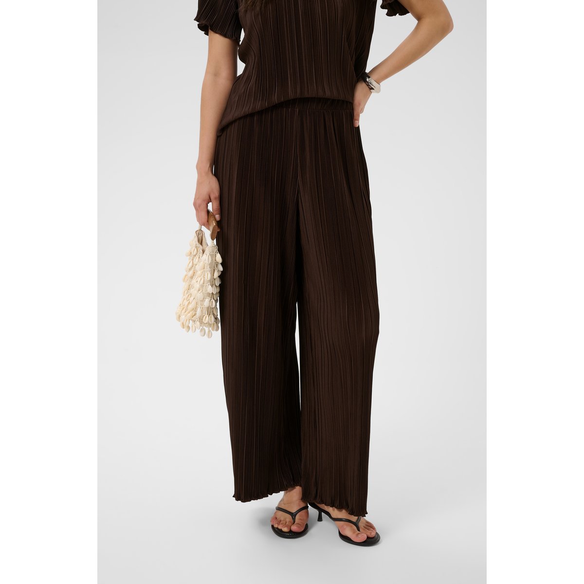 Pantalon Tricoté marron coffee bean, KAFFE