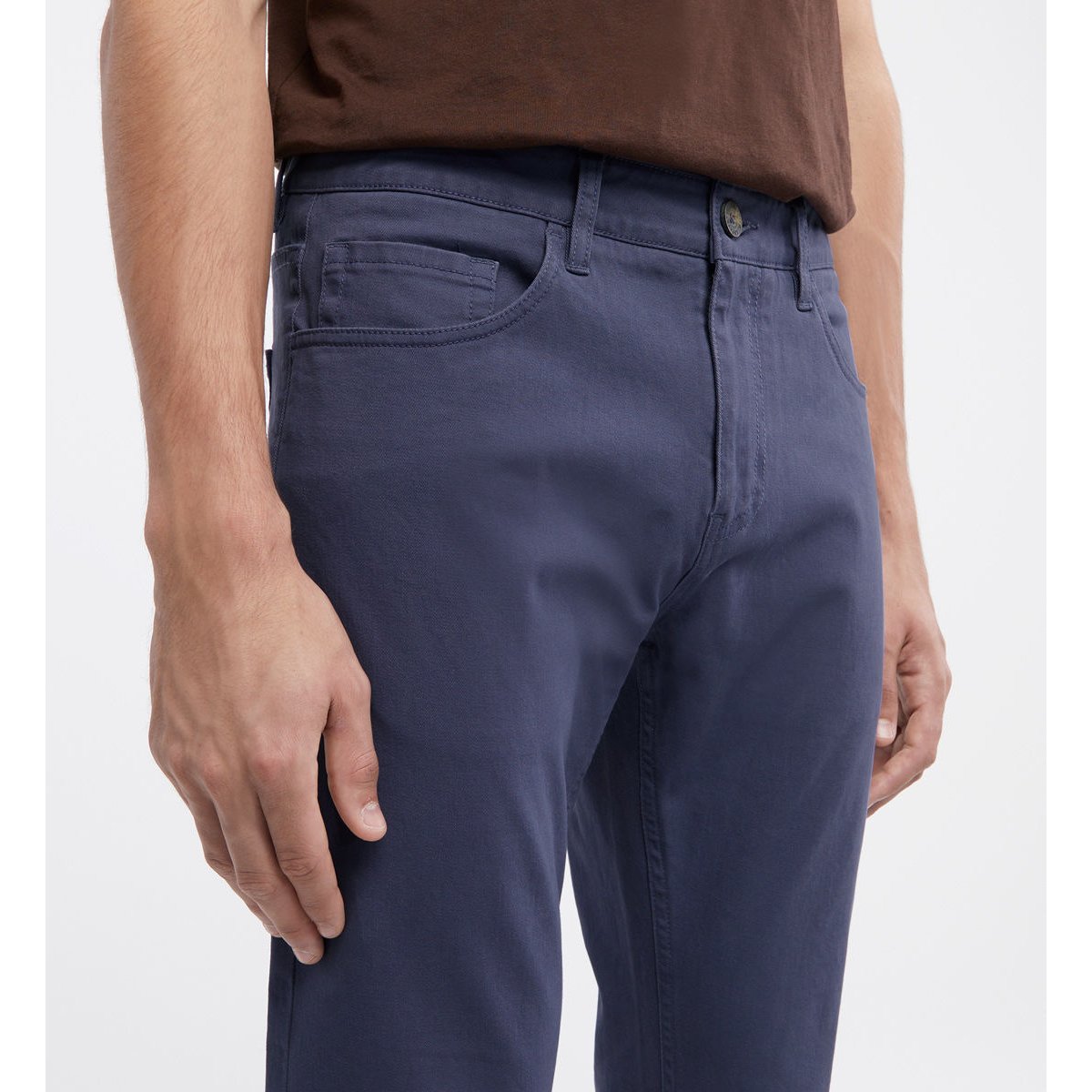Pantalon Kuflex Slim Stretch bleu marine clair, GALERIES LAFAYETTE