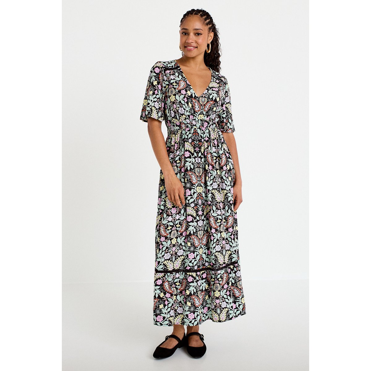 Robe évasée noir, CACHE CACHE