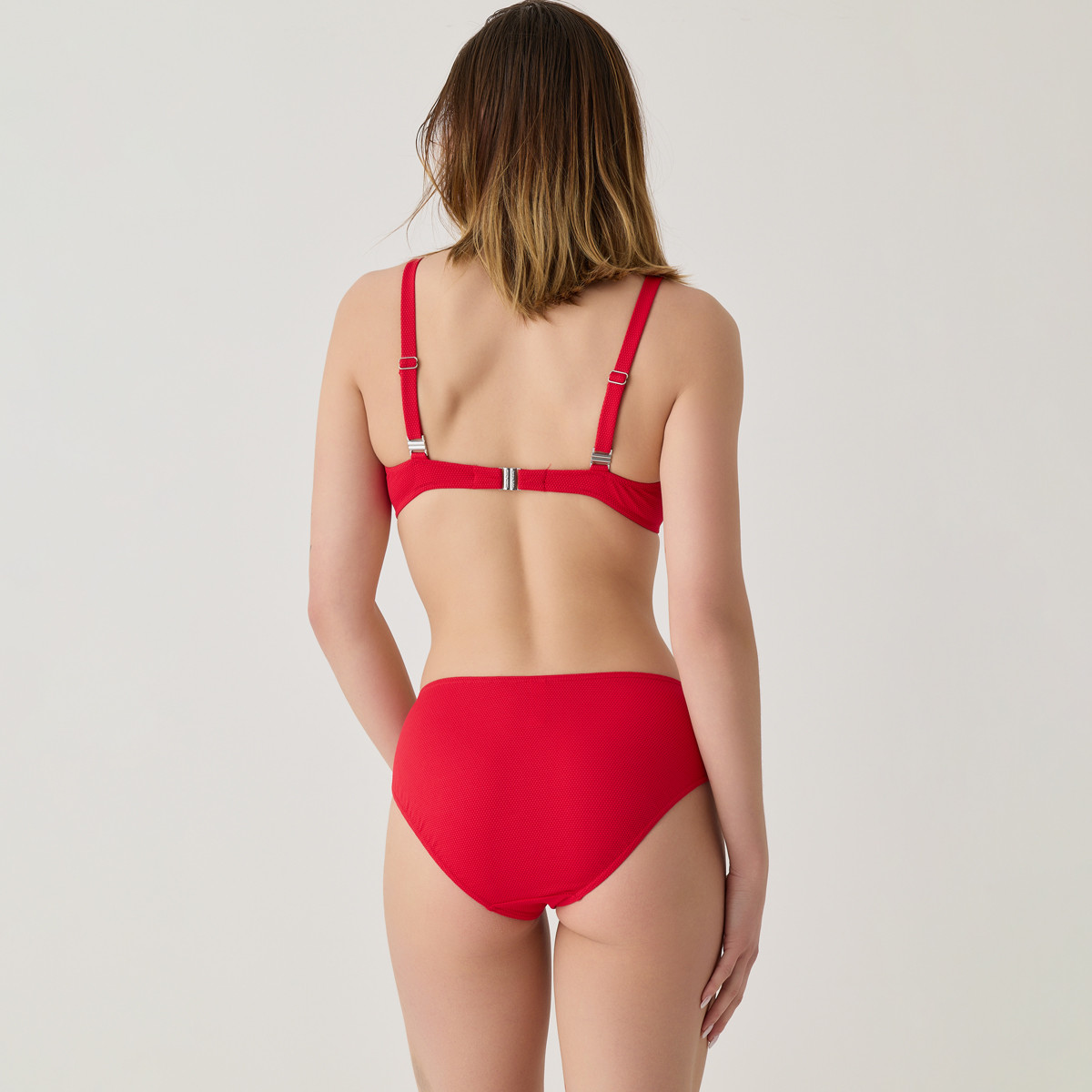 Bas de maillot culotte ajustable Bellagio rouge, LAURA BY JANINE ROBIN