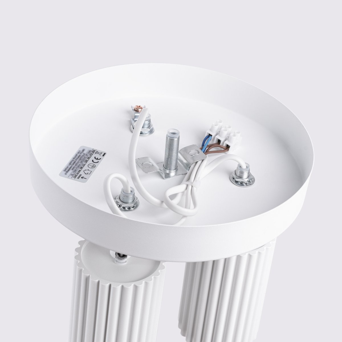Plafonnier Aluminium Blanc GU10 3 Karbon blanc, EDEN