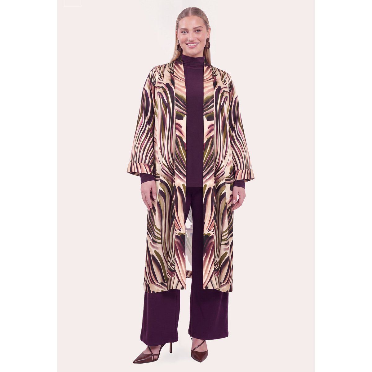 Cardigan avec manches longues multi, YOEK