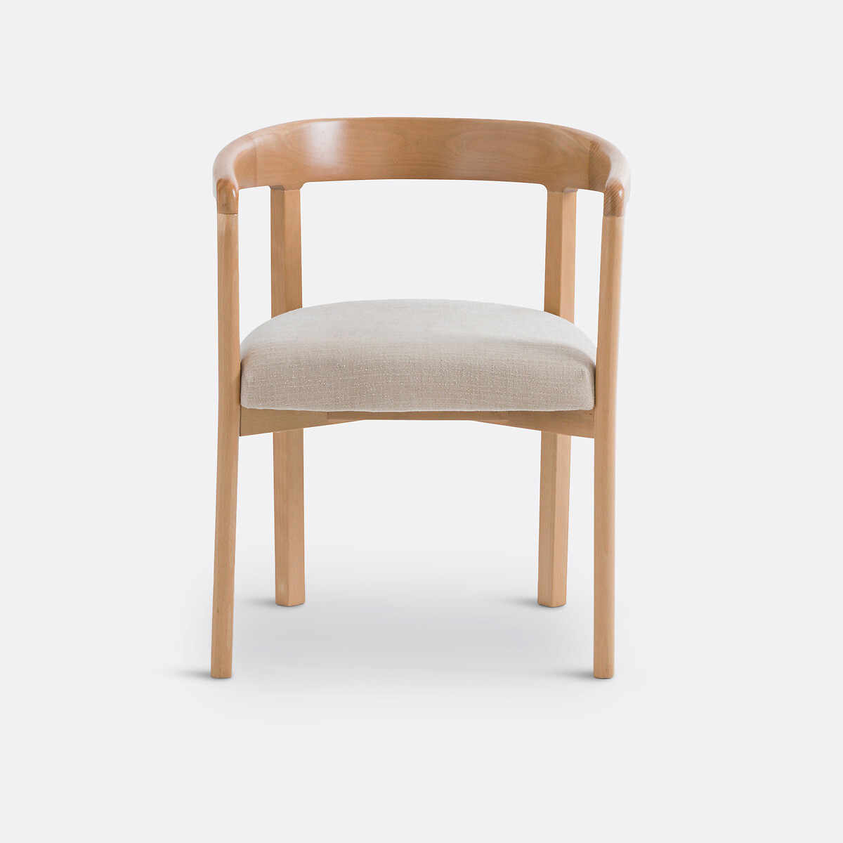 Silla de mesa con reposabrazos, Germain natural/lino, LA REDOUTE INTERIEURS