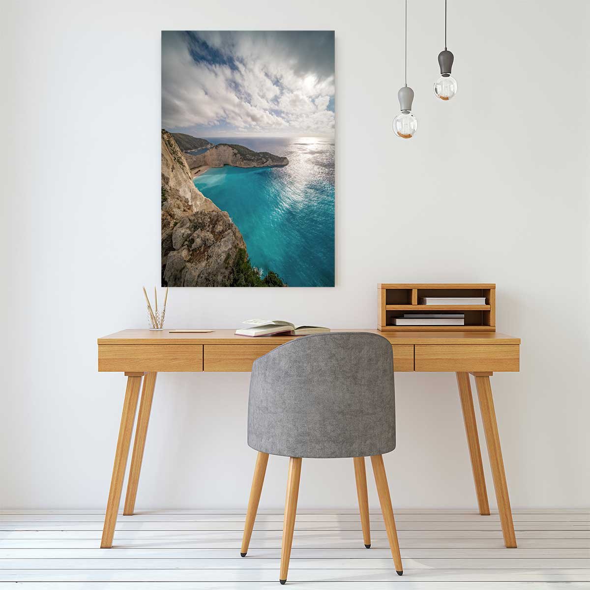 Tableau bleu méditerranéen tableau alu dibond, HEXOA
