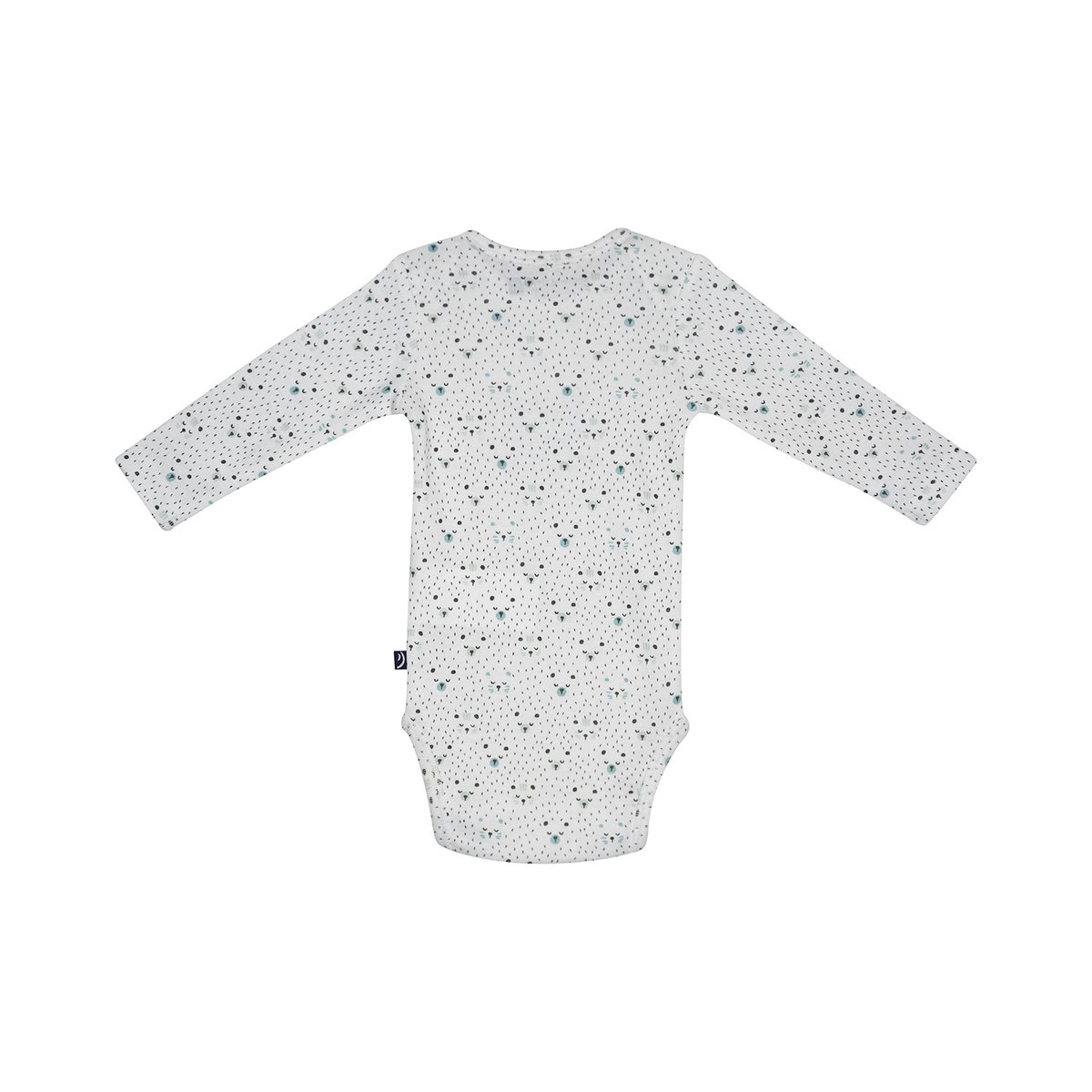 Lot de 3 bodies manoe manches longues bebe vert, SUCRE D'ORGE