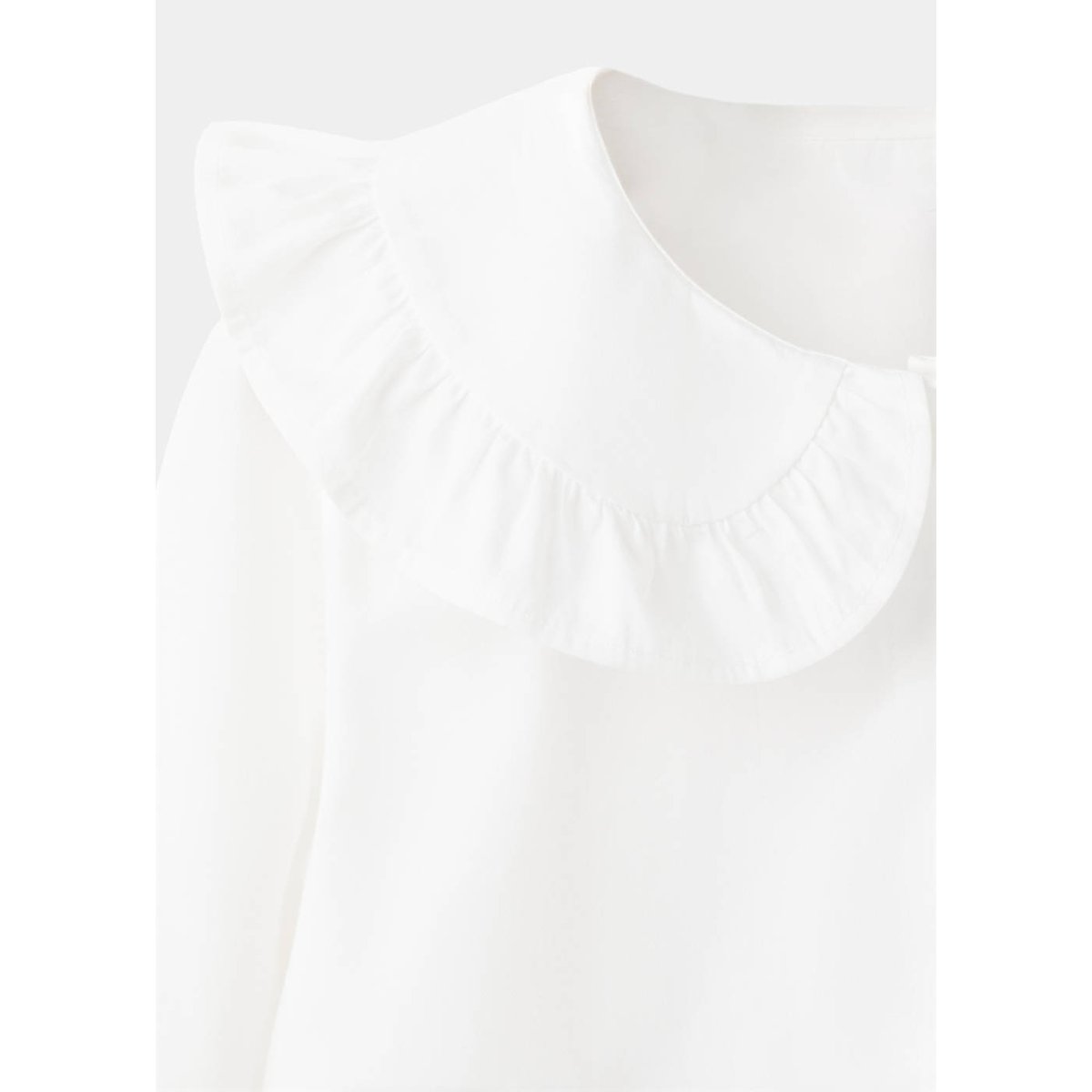 Chemise col Claudine blanc, MANGO KIDS