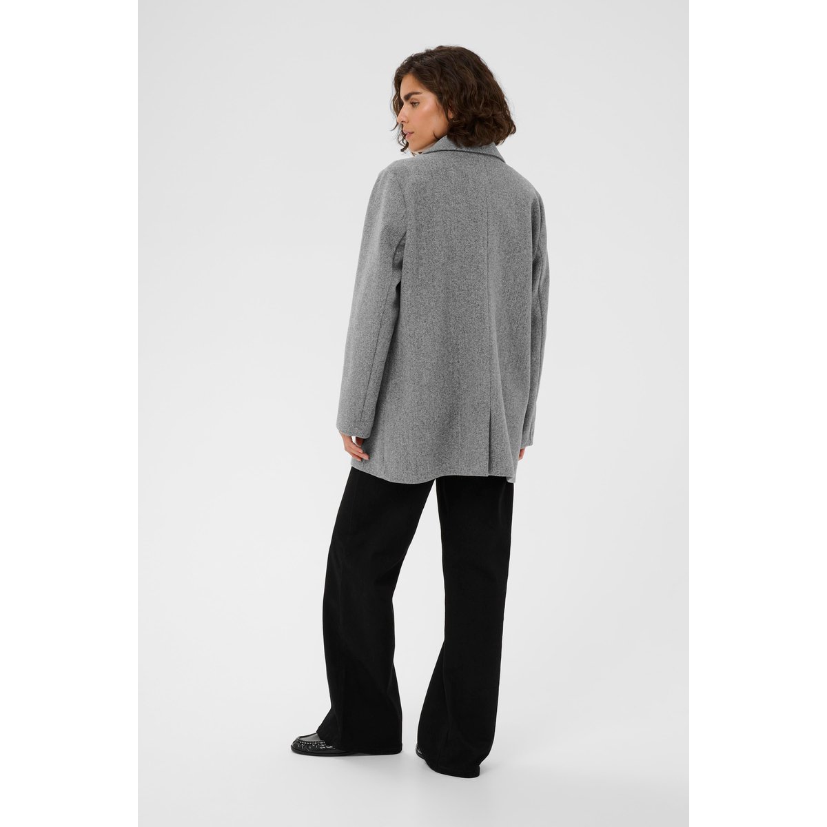 Manteau gris grey melange, KAFFE
