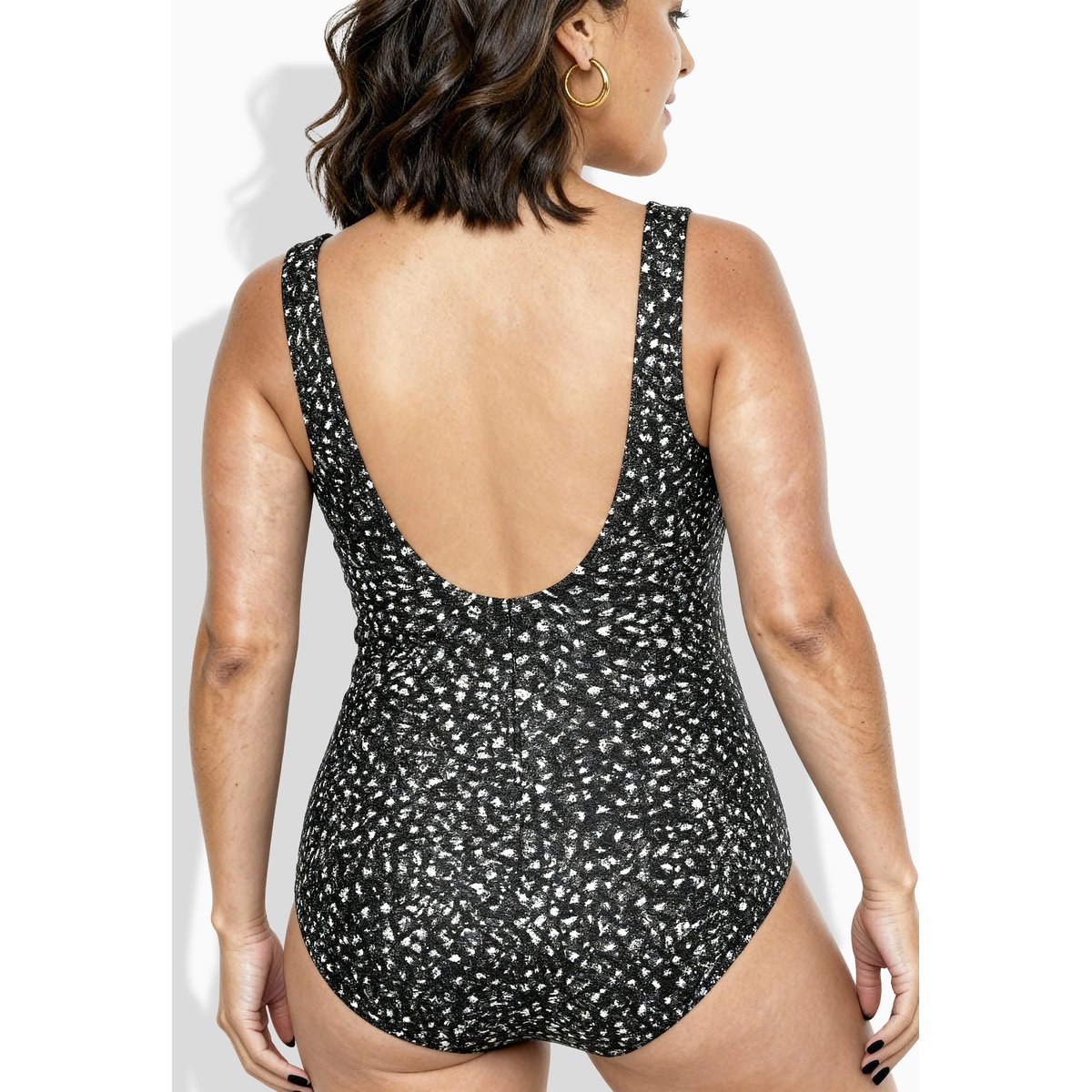 Maillot de bain effet cache-cœur noir, ULLA POPKEN