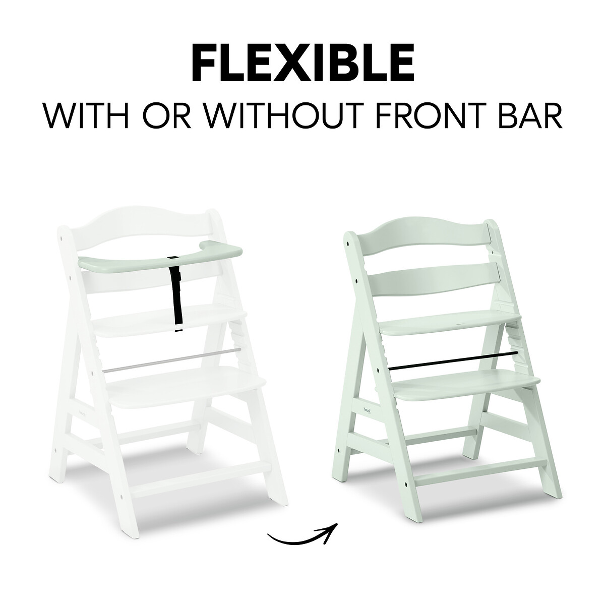 Alpha+ Wooden Highchair - Mint mint, HAUCK