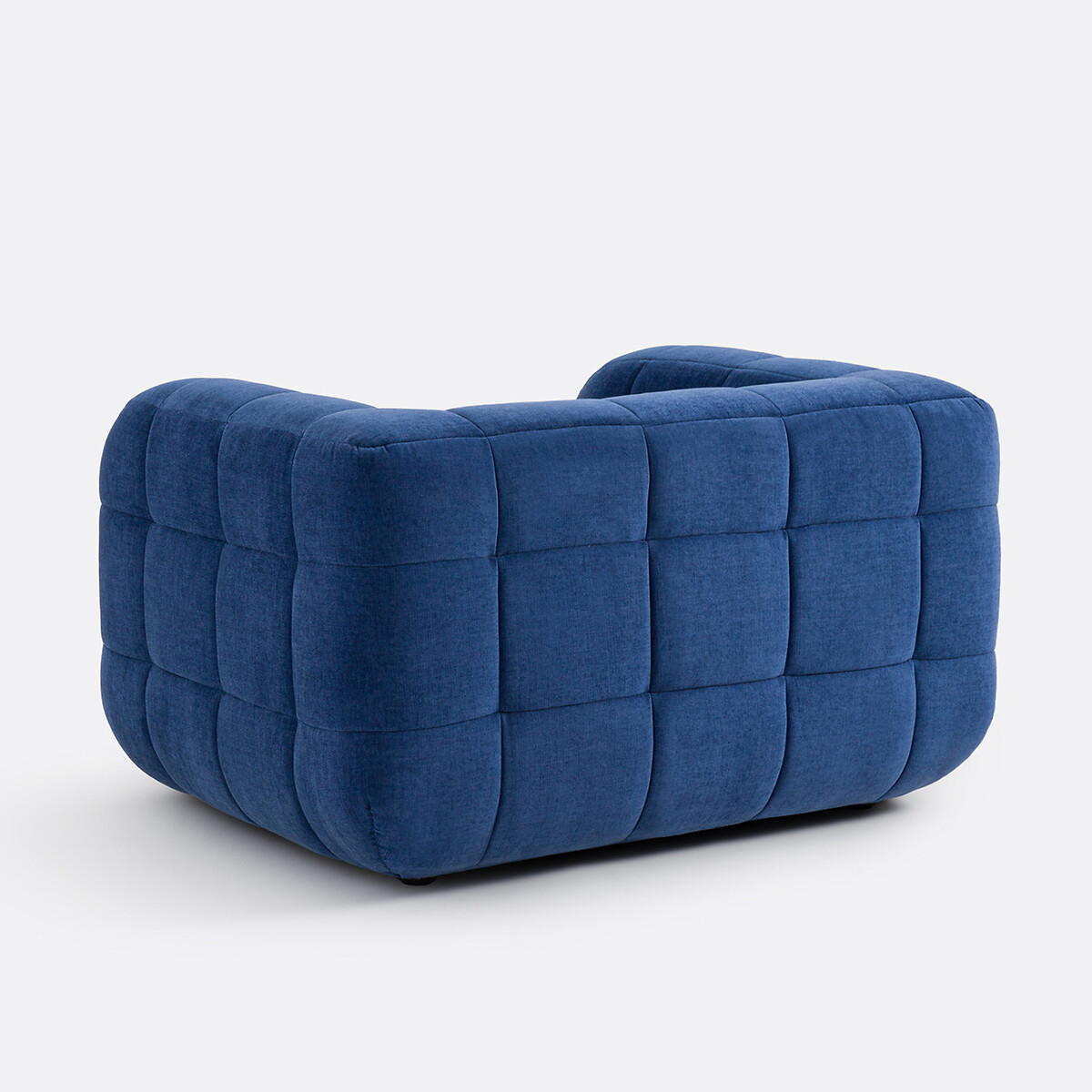 Fauteuil, en velours texturé, PIETA bleu vif, LA REDOUTE INTERIEURS