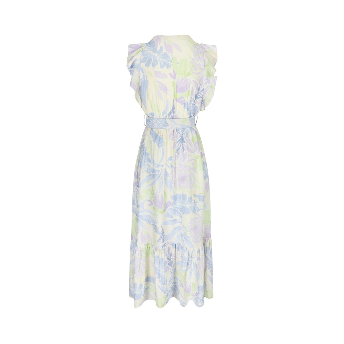 Robe longue à imprimé fleuri blanc vanille, LOLALIZA