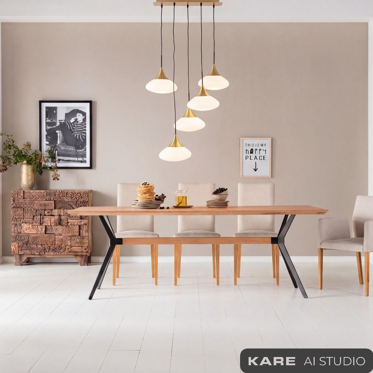 Suspension en verre, GOCCE or, KARE DESIGN
