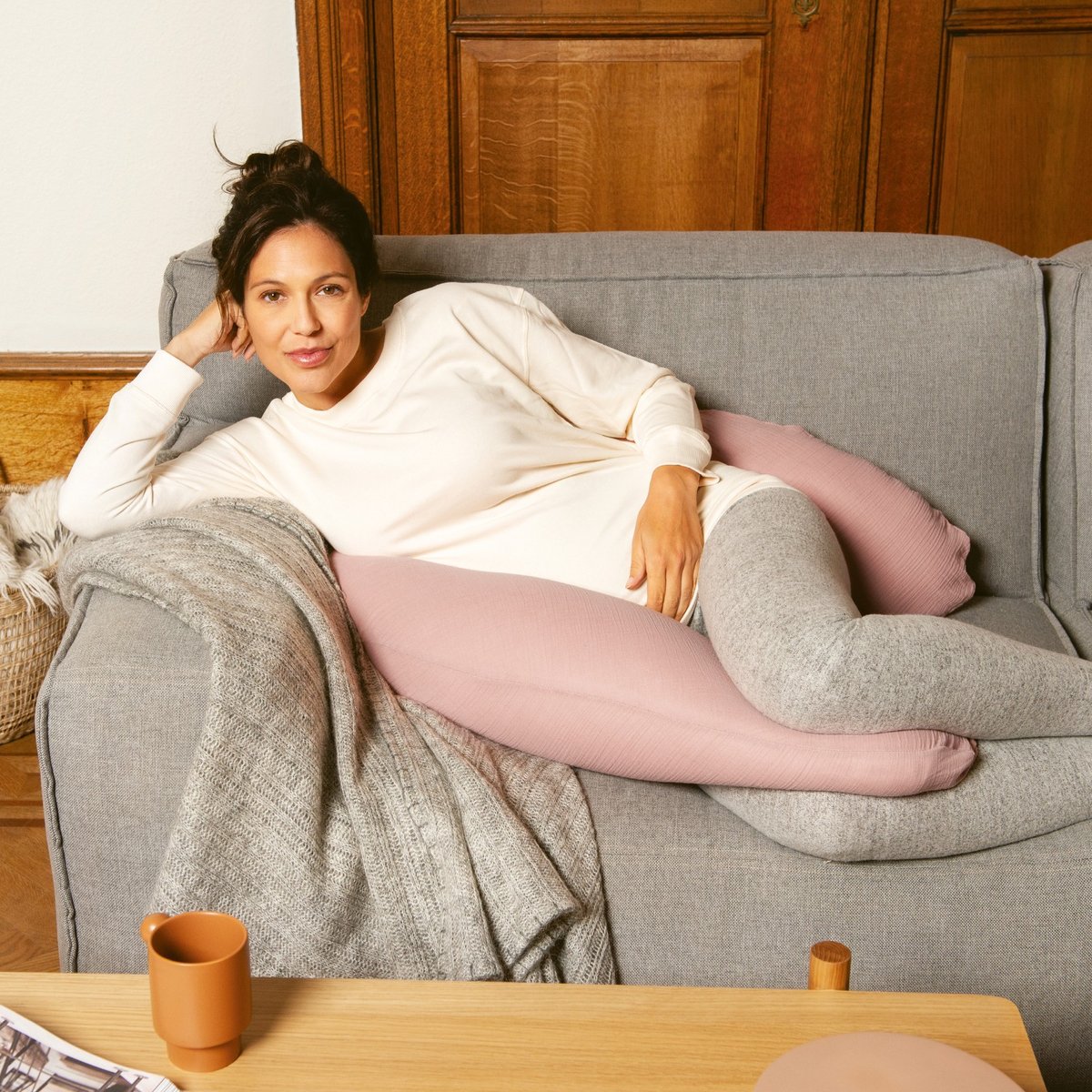 Coussin de maternité Comfy Big Tetra rose, BABYMOOV