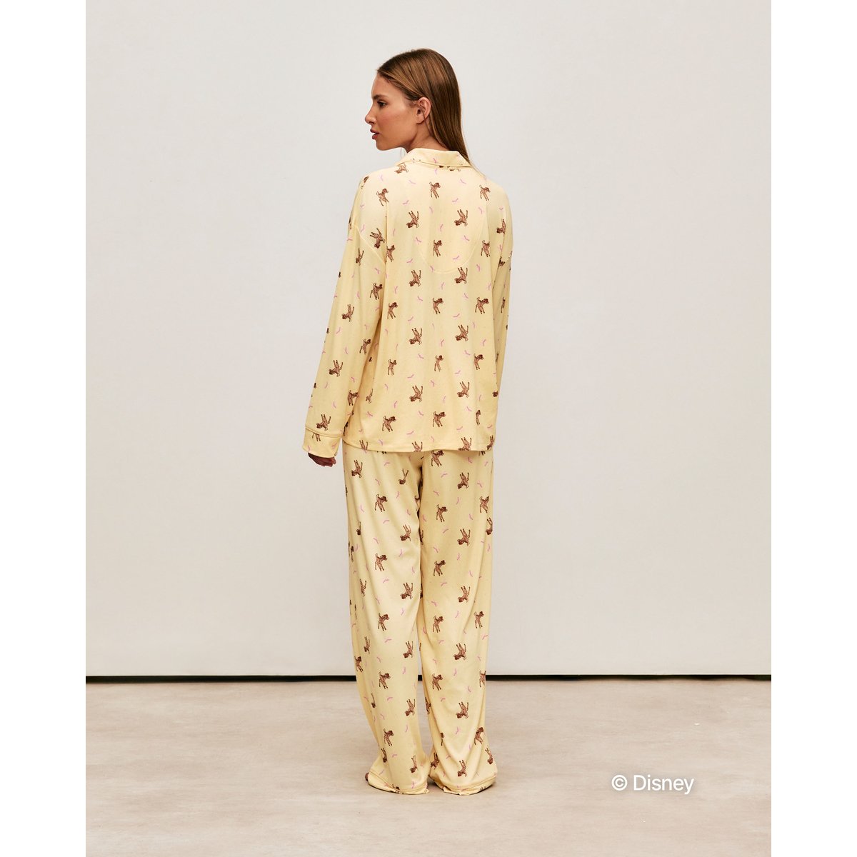 Pantalon en jersey côtelé Bambi COMFYBAMBIZ jaune, UNDIZ