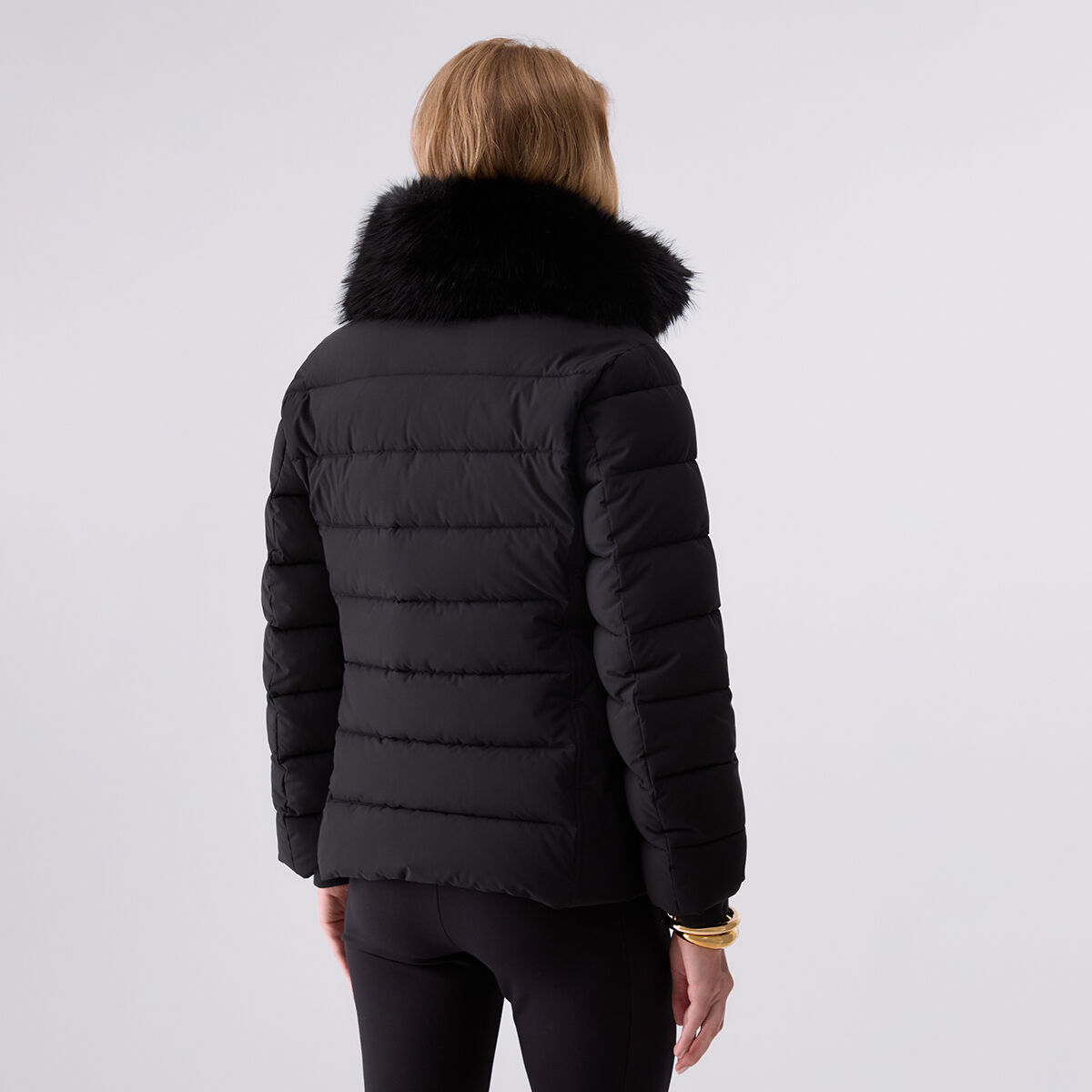 Blouson matelassé avec ceinture noir, LIU JO
