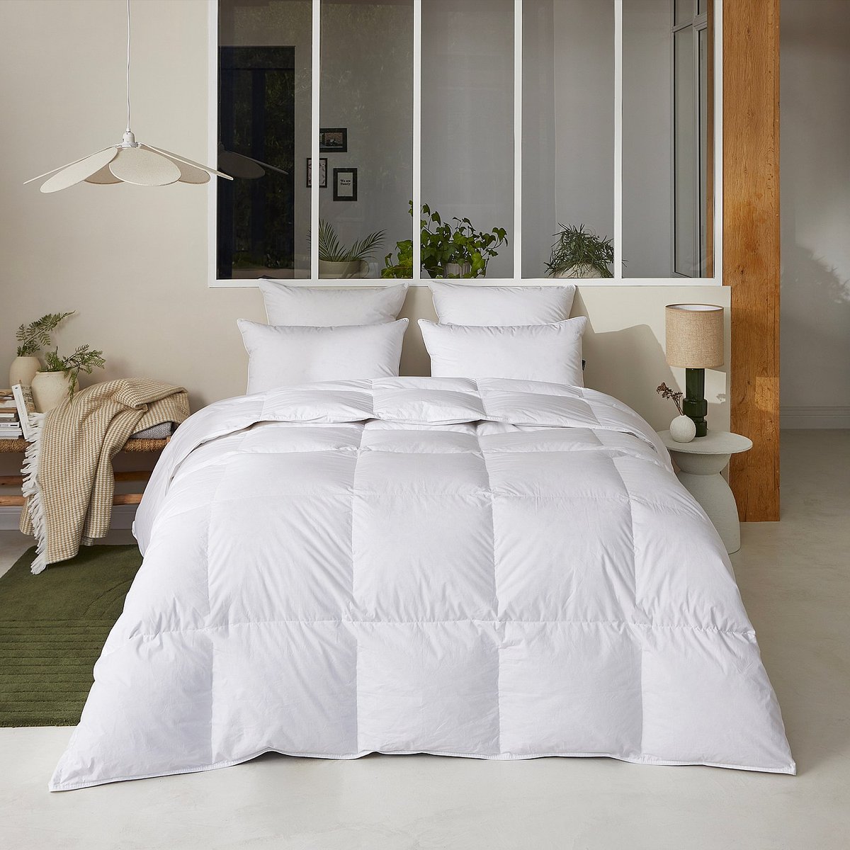 Oreiller ferme NATURELLE blanc, HABITAT