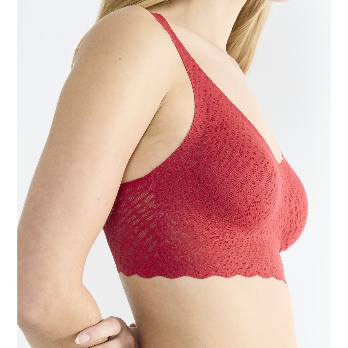 Zero Feel Bliss Bralette red, SLOGGI