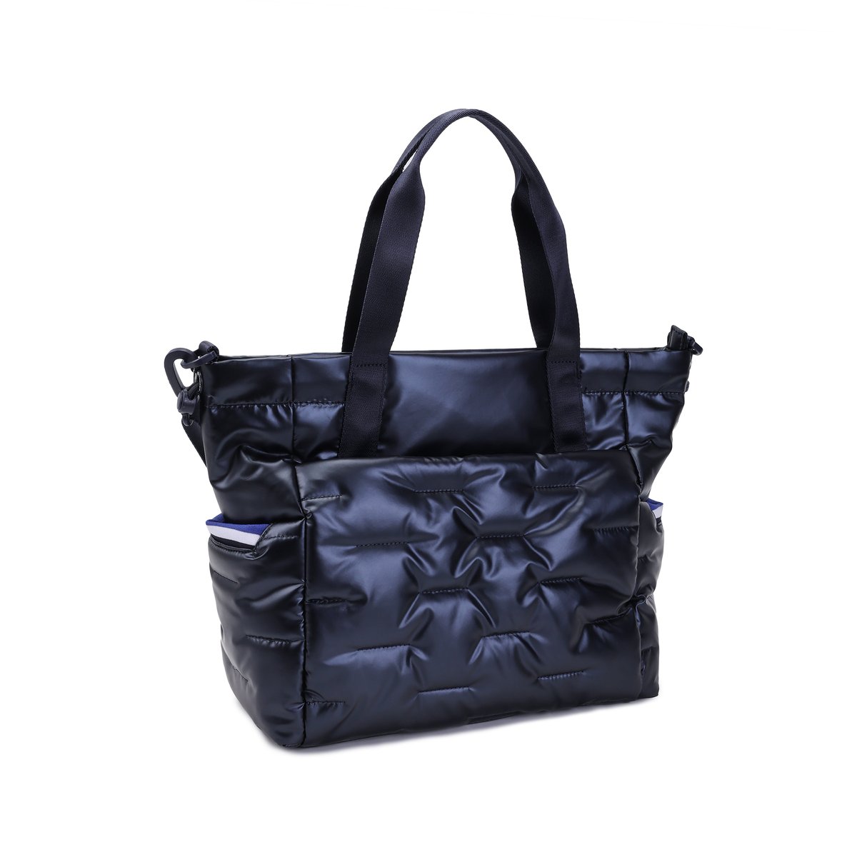 Sac cabas matelassé grand format bleu, HEDGREN