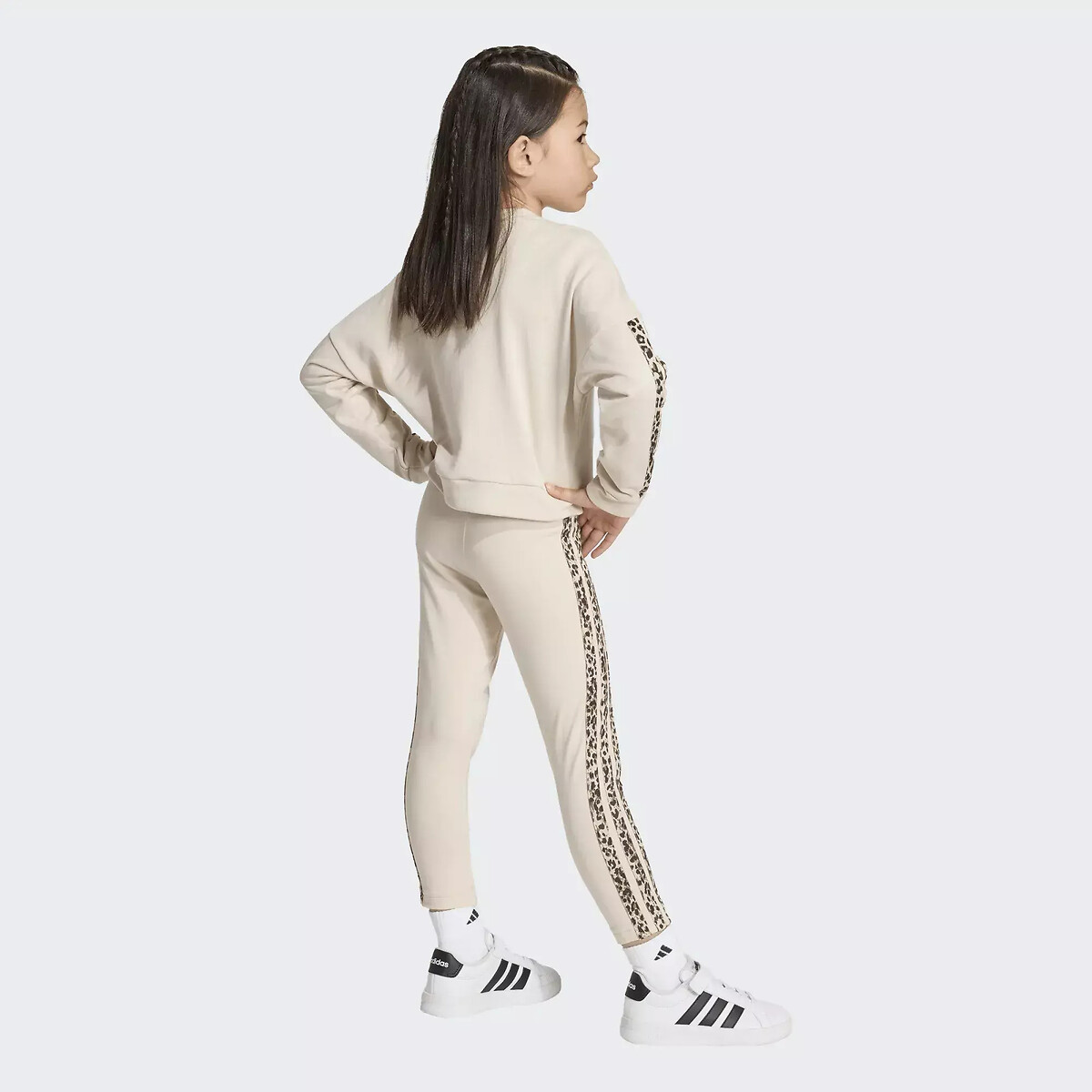 Ensemble en molleton, imprimé léopard beige, ADIDAS SPORTSWEAR