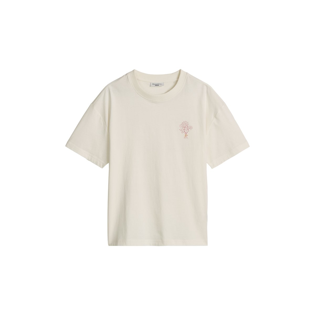 T-shirt relaxed avec impression dans le dos blanc, MARC O’POLO DENIM