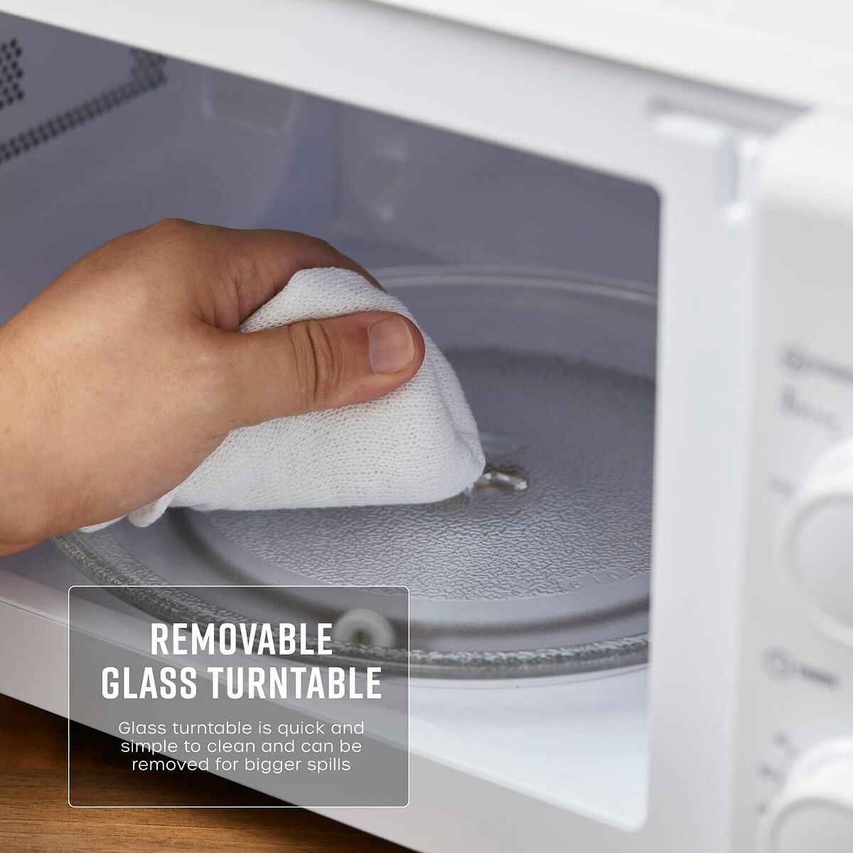 700W Manual Microwave - SM4420 white, SWAN