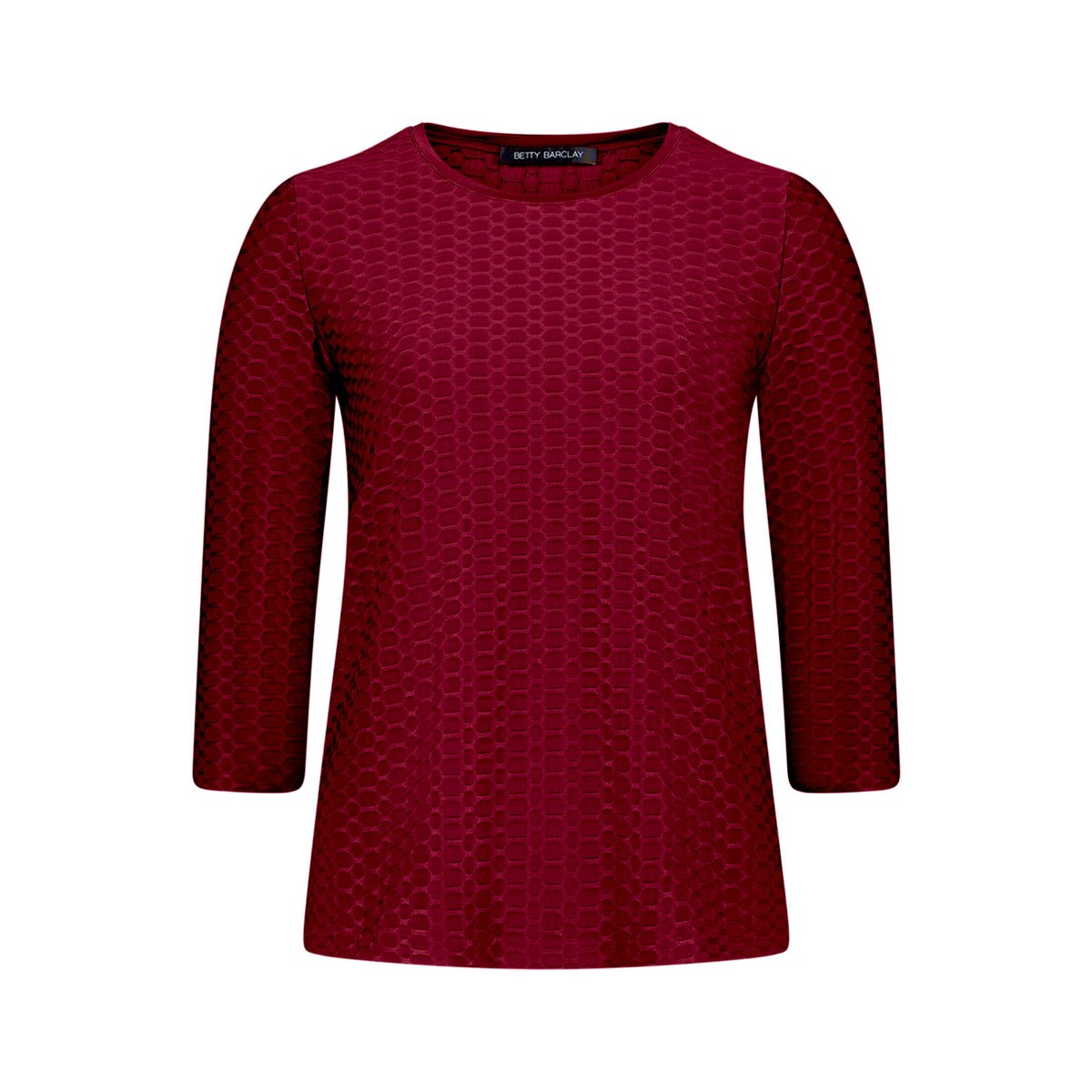 T-shirt basique à encolure ronde maroon banner, BETTY BARCLAY