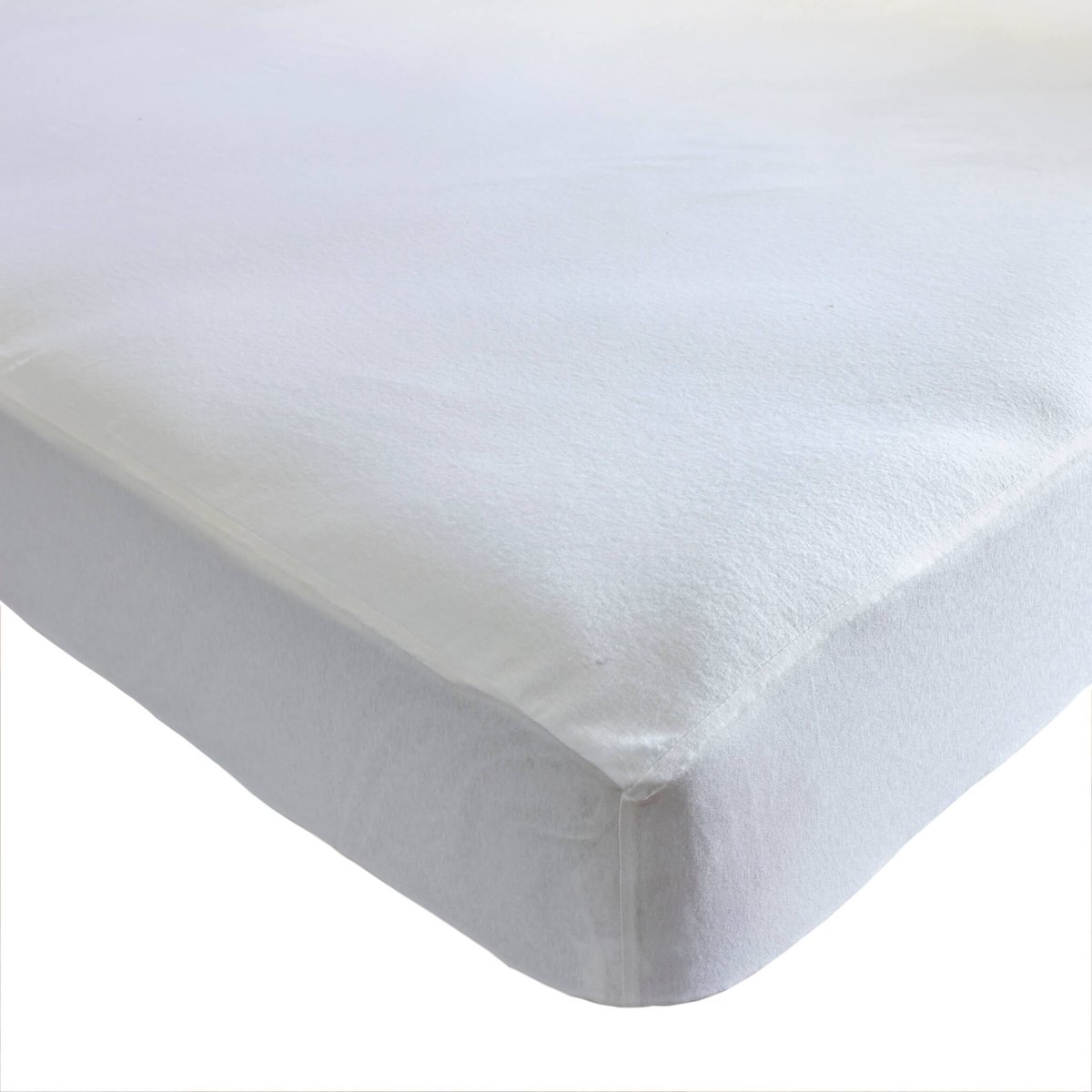Protège matelas molleton coton bio bonnet 27 cm - LUNE blanc, SOMEO