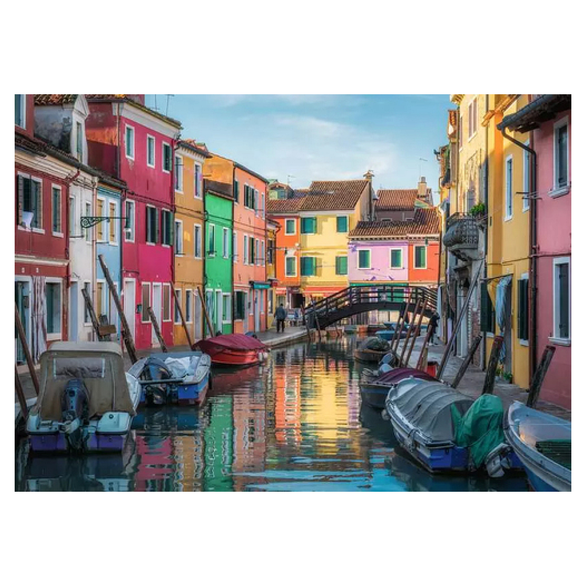 Puzzle 1000 pieces - Burano, Italie couleur unique, RAVENSBURGER