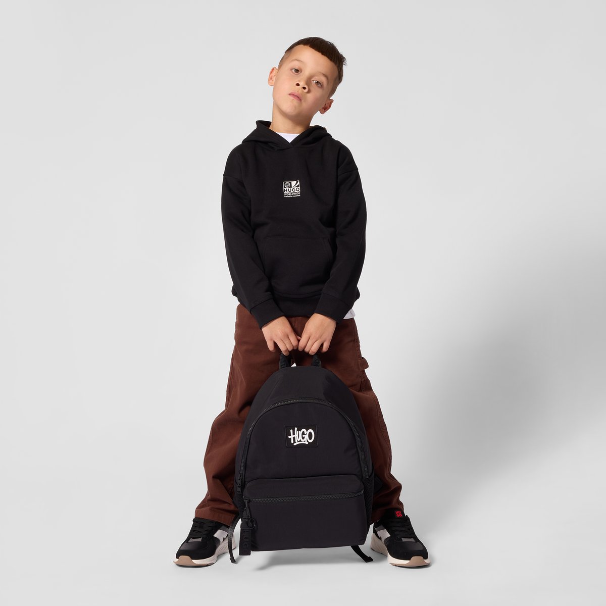 Sweat à capuche black, HUGO KIDSWEAR