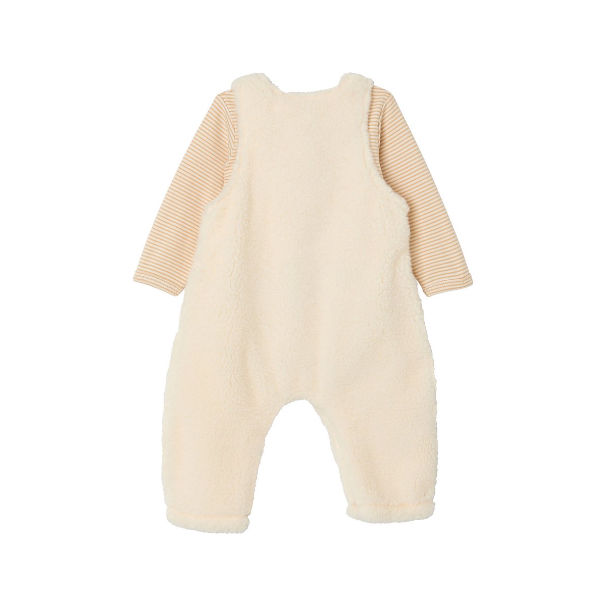 Ensemble salopette et body vanille, VERTBAUDET