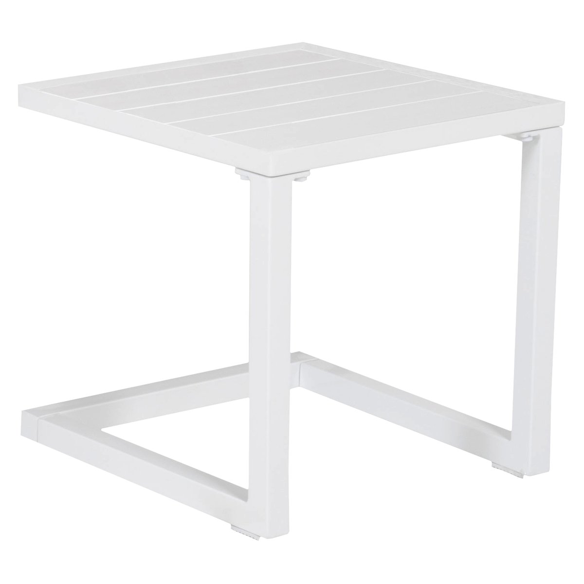 2 bains de soleil et table d'appoint, BARBADOS bleu, blanc, HAPPY GARDEN