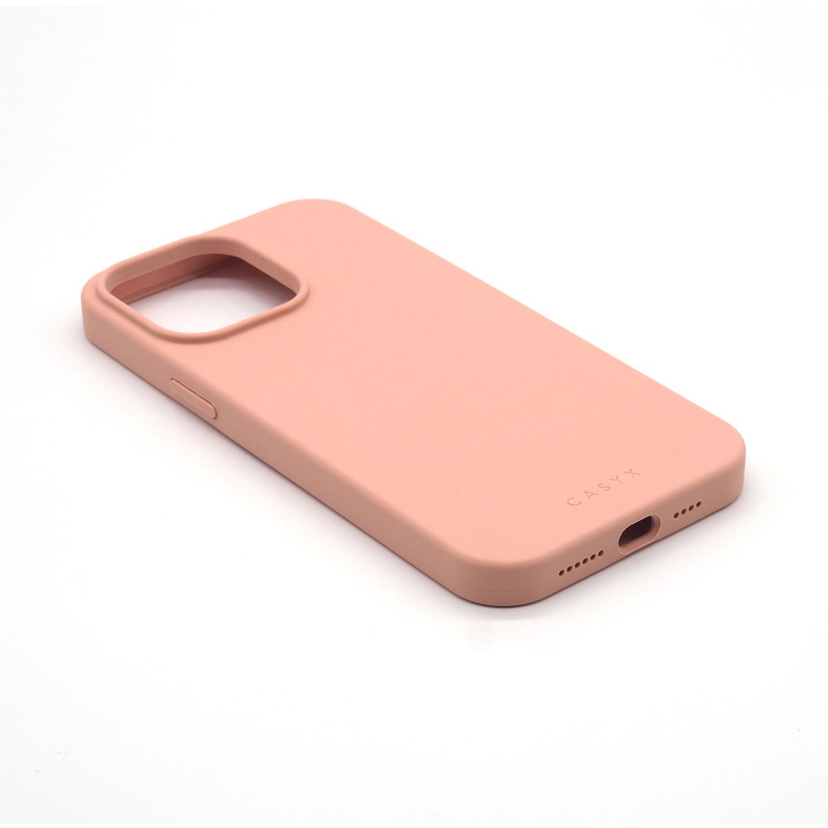 Coque iPhone 14 Pro silicone Rose MagSafe rose, CASYX
