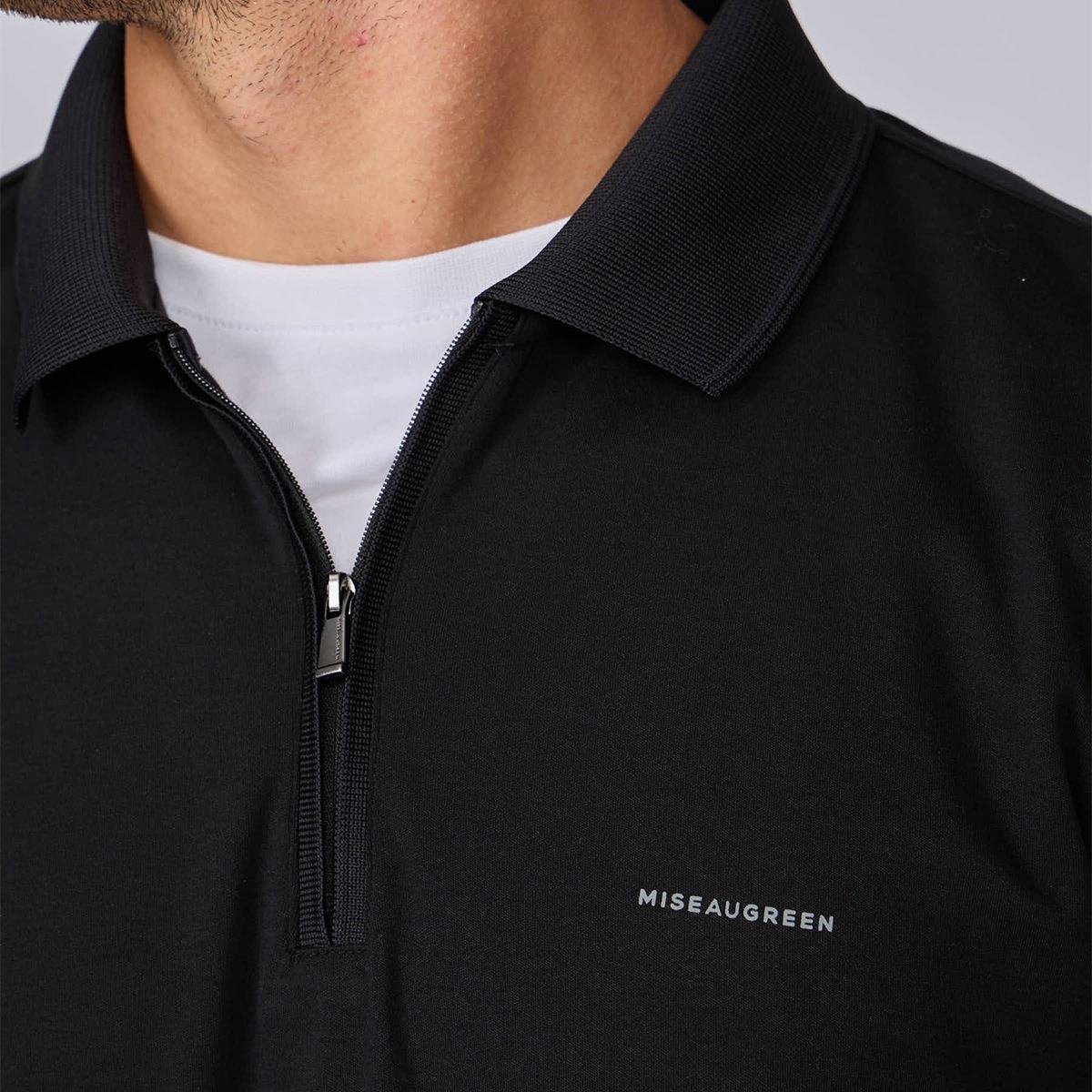 Polo Ellian noir, MISE AU GREEN