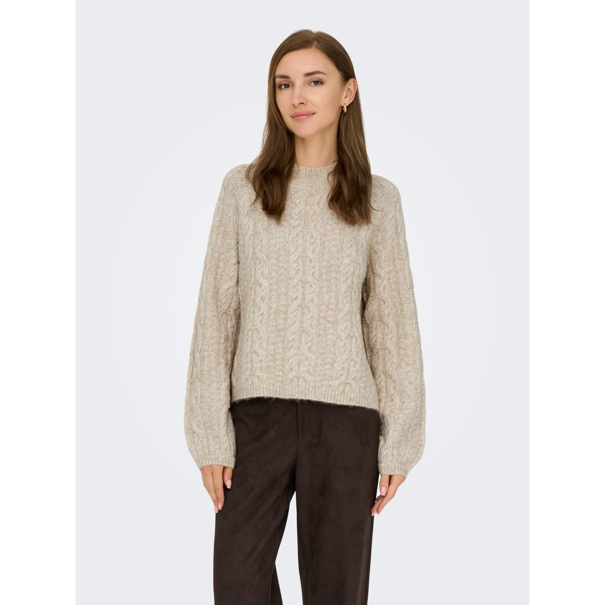 Pull En Maille oatmeal 1, JDY