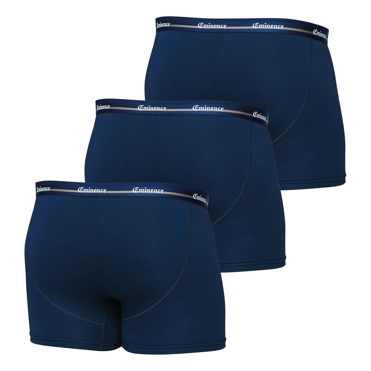 Lot de 3 boxers homme grandes tailles Select Eminence bleu marine, EMINENCE