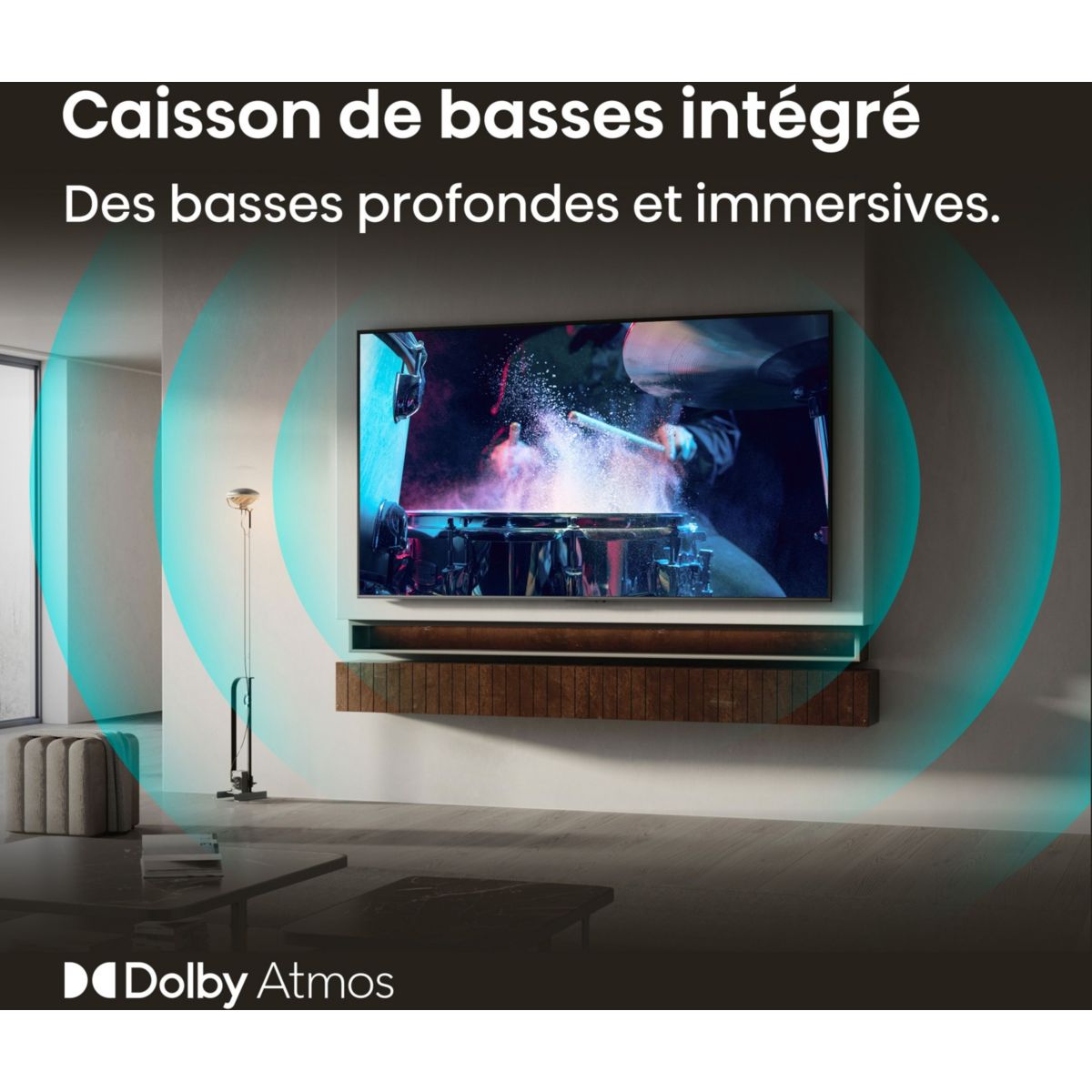 TV Mini LED 65U7SE (2026) 65" (164 cm) couleur unique, HISENSE