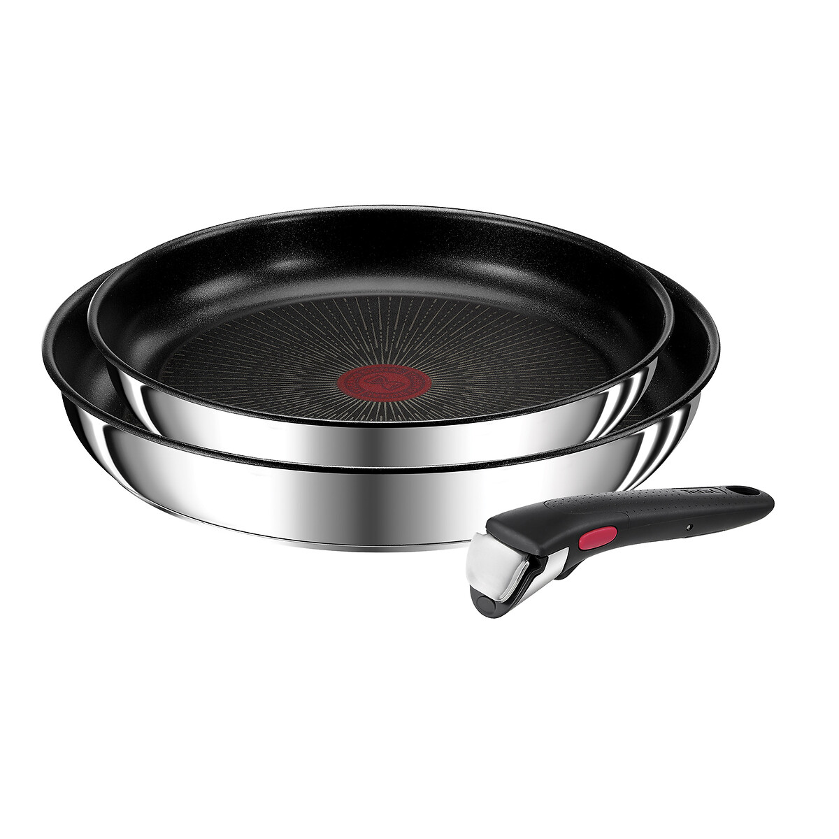 2 poêles Ingenio Preference L9739002 inox, TEFAL
