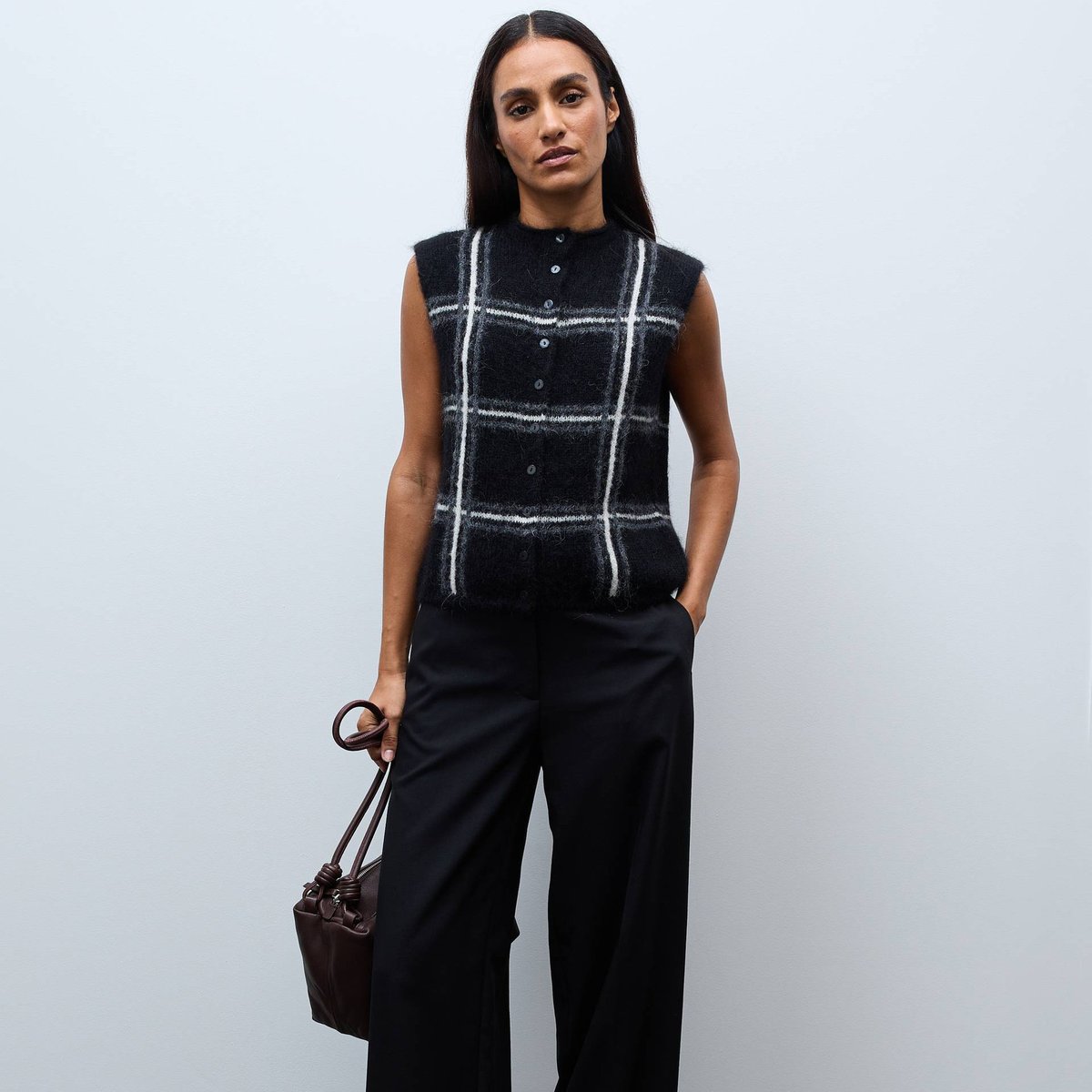 Pantalon de tailleur noir, MONOPRIX