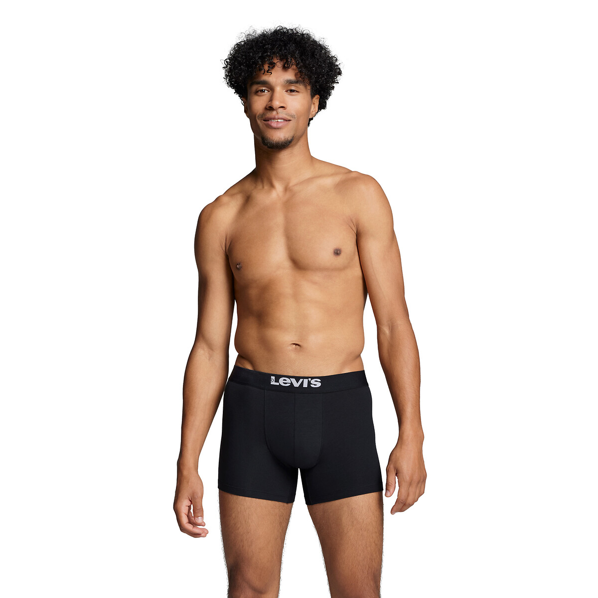 Lot de 2 boxers unis noir noir, LEVI'S