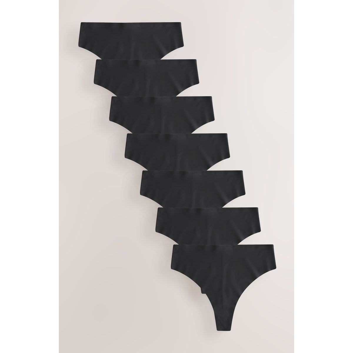 Culotte invisible confortable, lot de 7 noir, NEXT