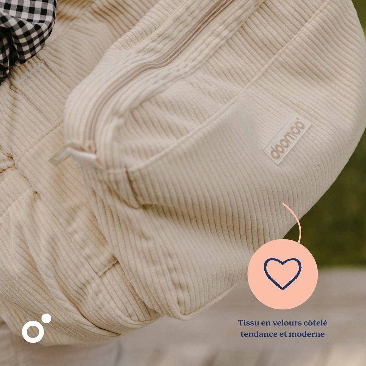 Sac à langer grande capacité doux et stylé beige, BABYMOOV