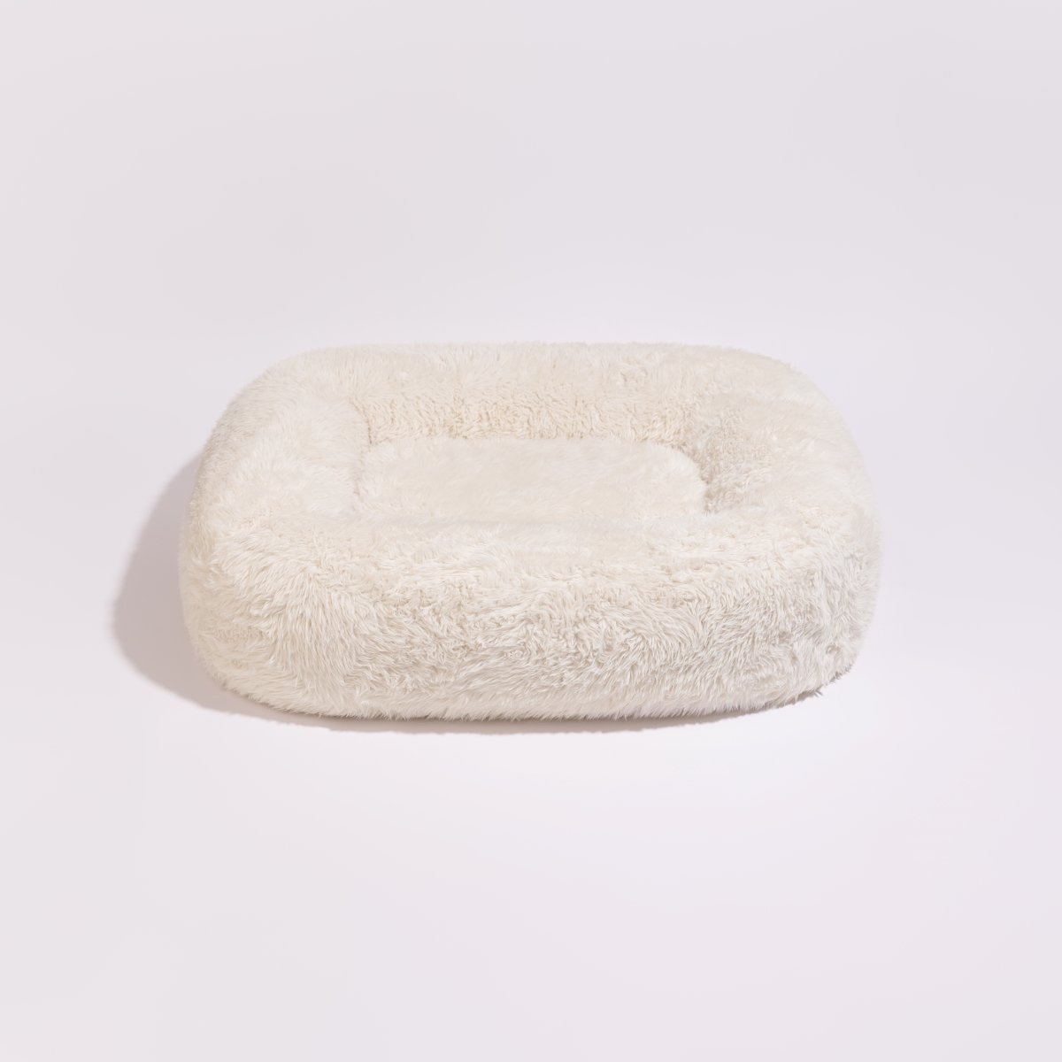 Panier effet flokati PEBBLE blanc cassé, PILLOW VILLA