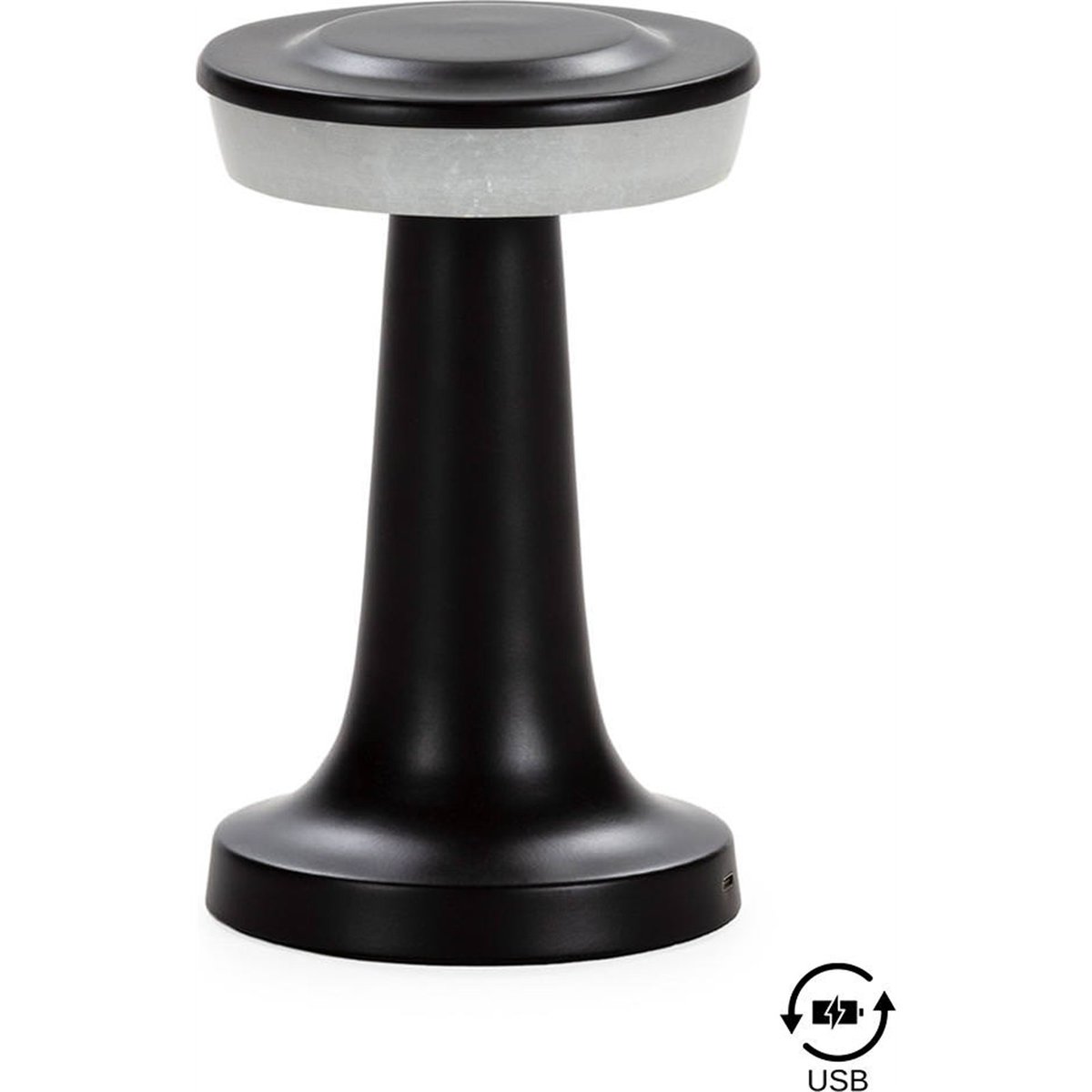 Lampe de table portable en albâtre bronze vieilli et naturel, RECOLLECTION