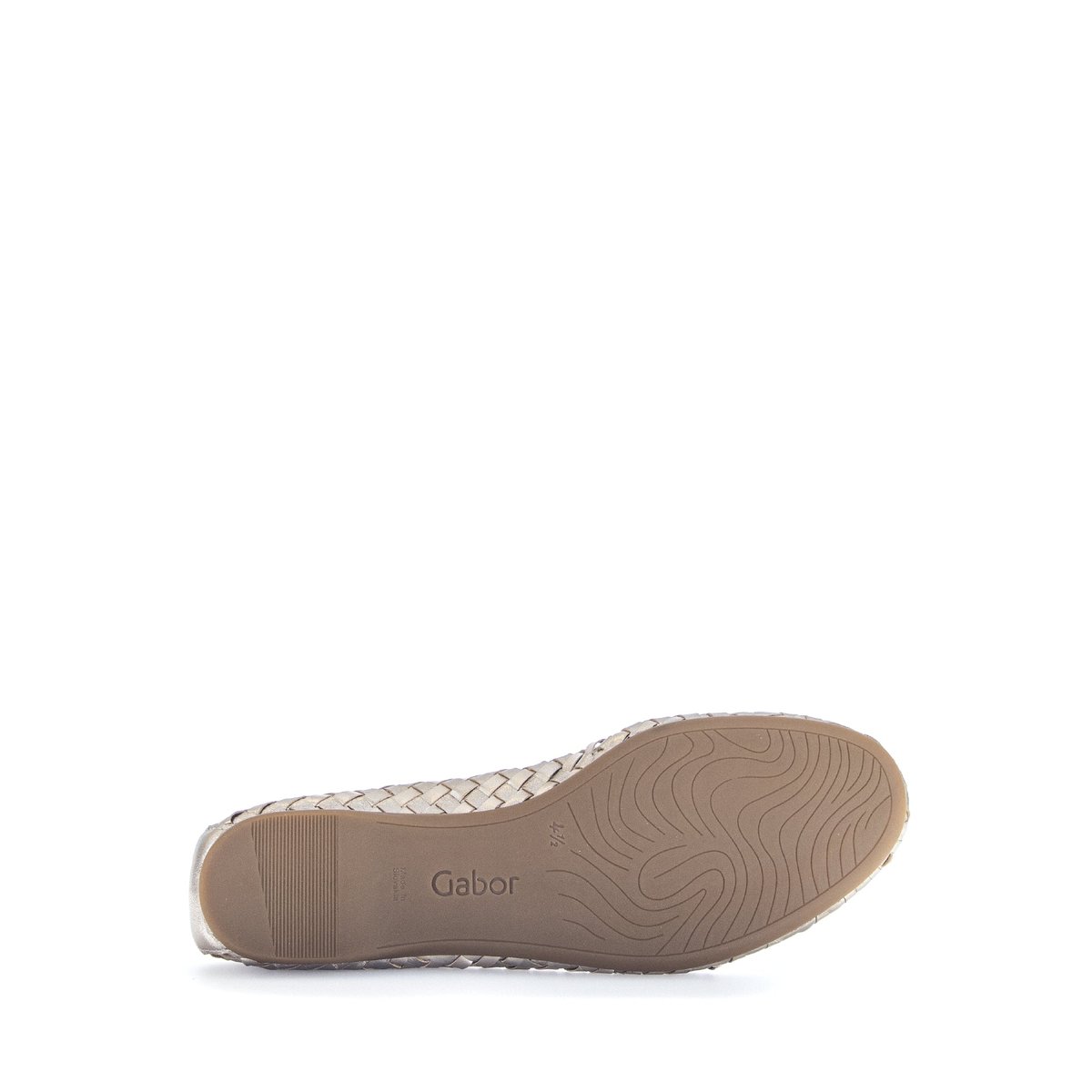 Ballerines en  à talon décroché effet galvanisé doré, GABOR