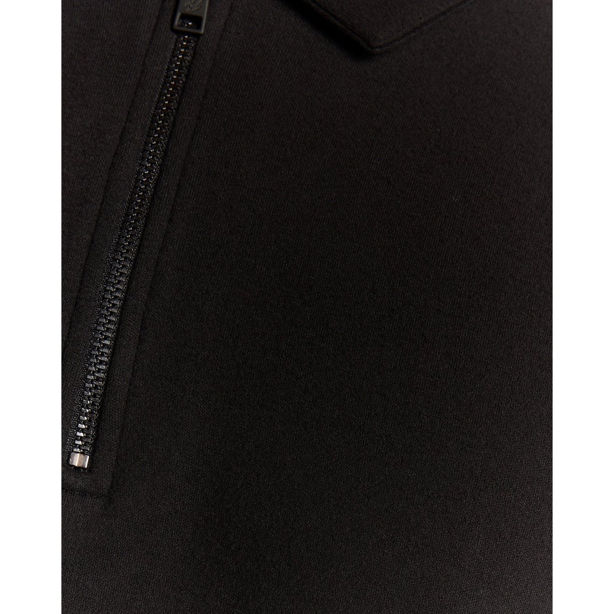 Polo interlock zippé noir jais, LYLE & SCOTT