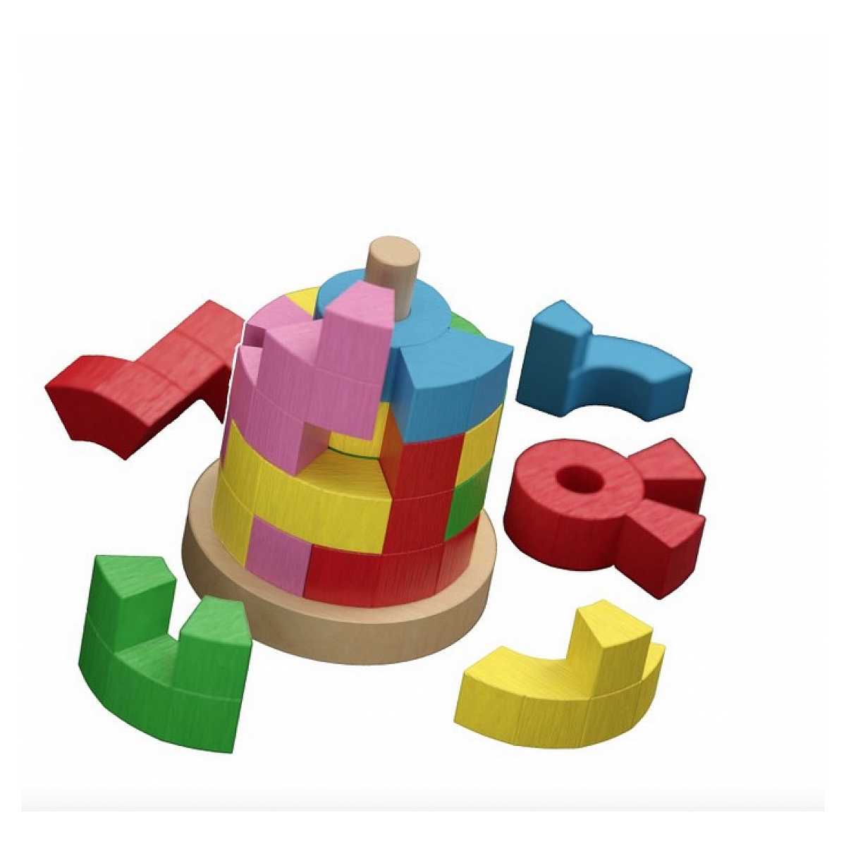 Katamino Tower - Puzzle et casse tete jaune, GIGAMIC