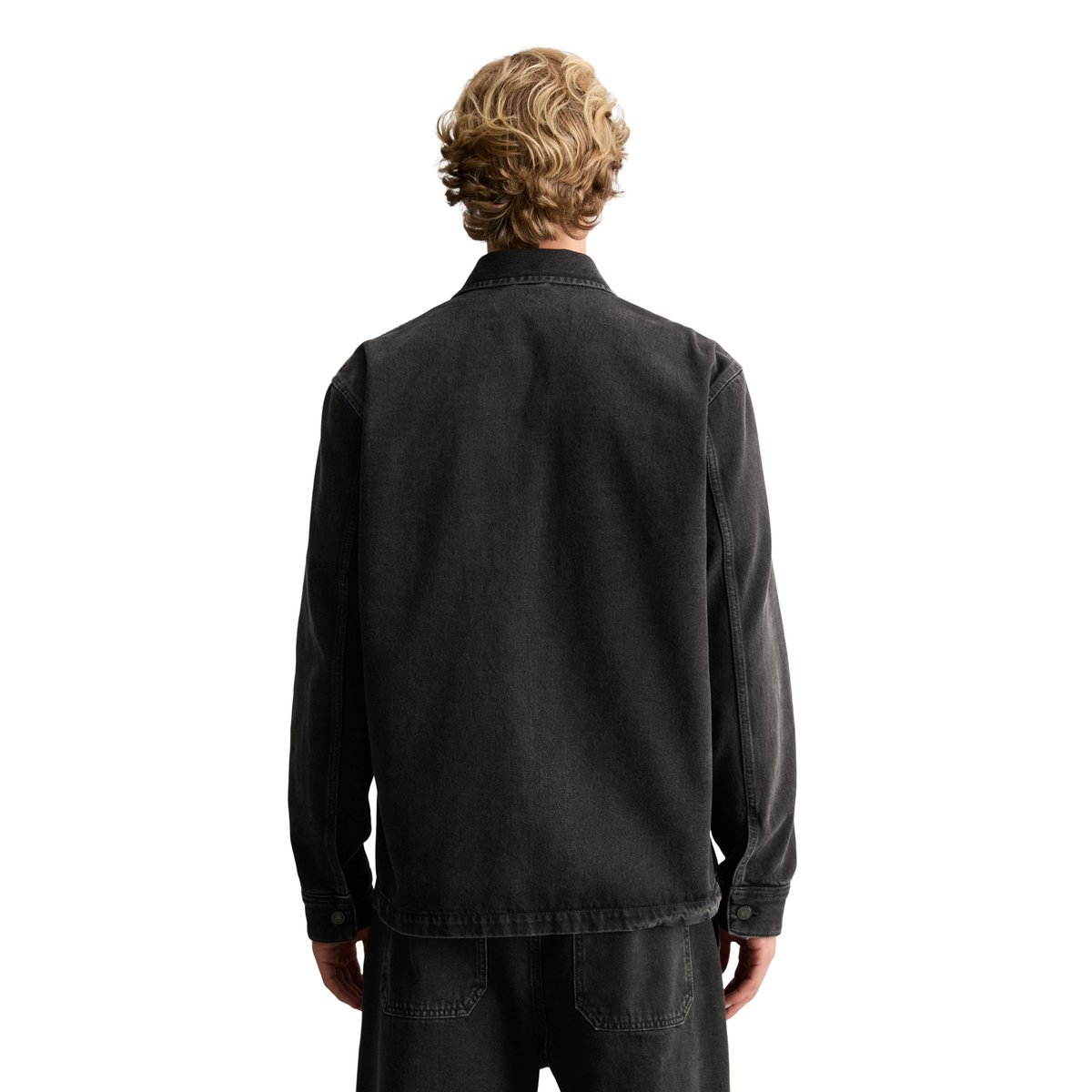 Surchemise en denim, coupe classique en pur coton biologique noir, MARC O’POLO DENIM