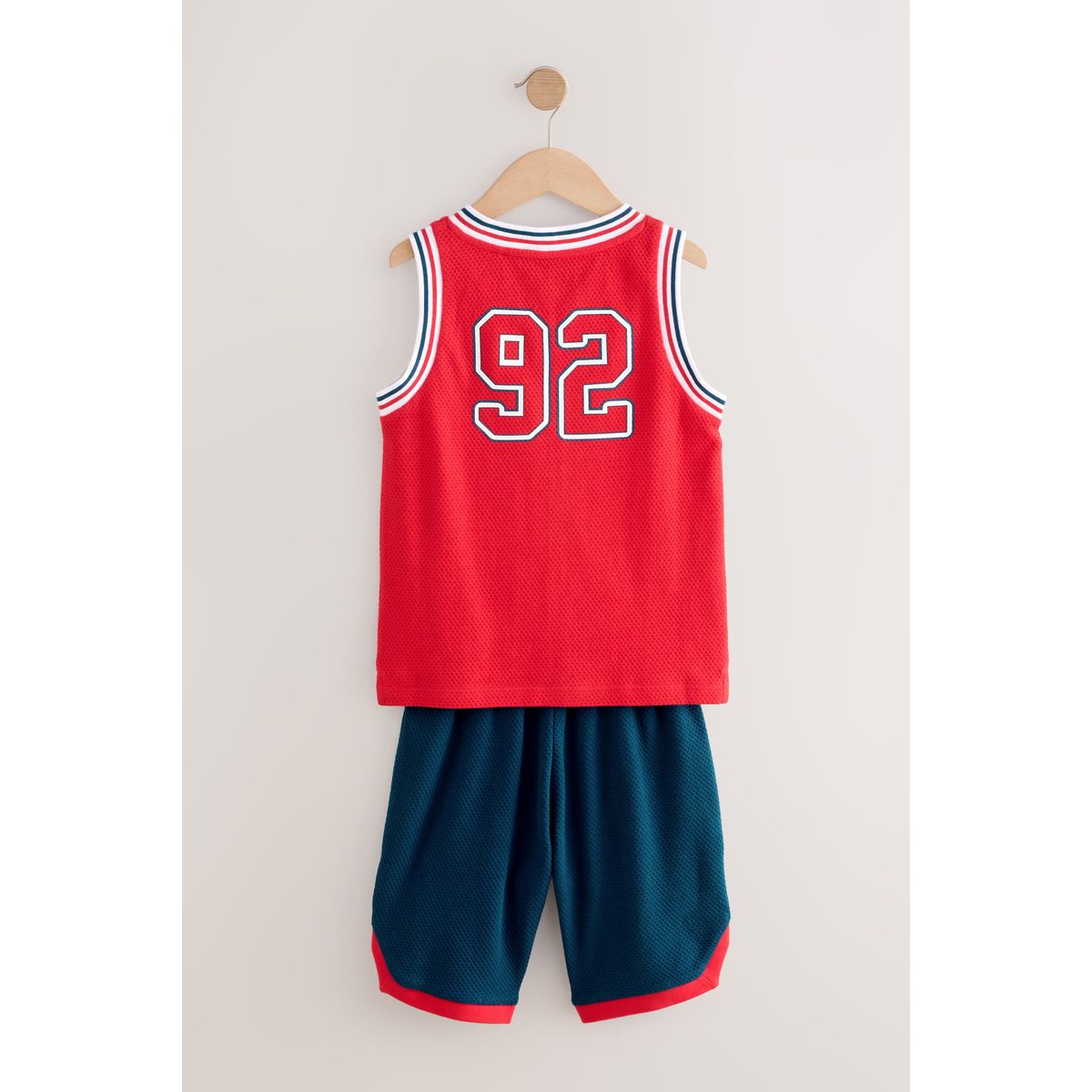 Pyjama short single basket-ball rouge/bleu, NEXT