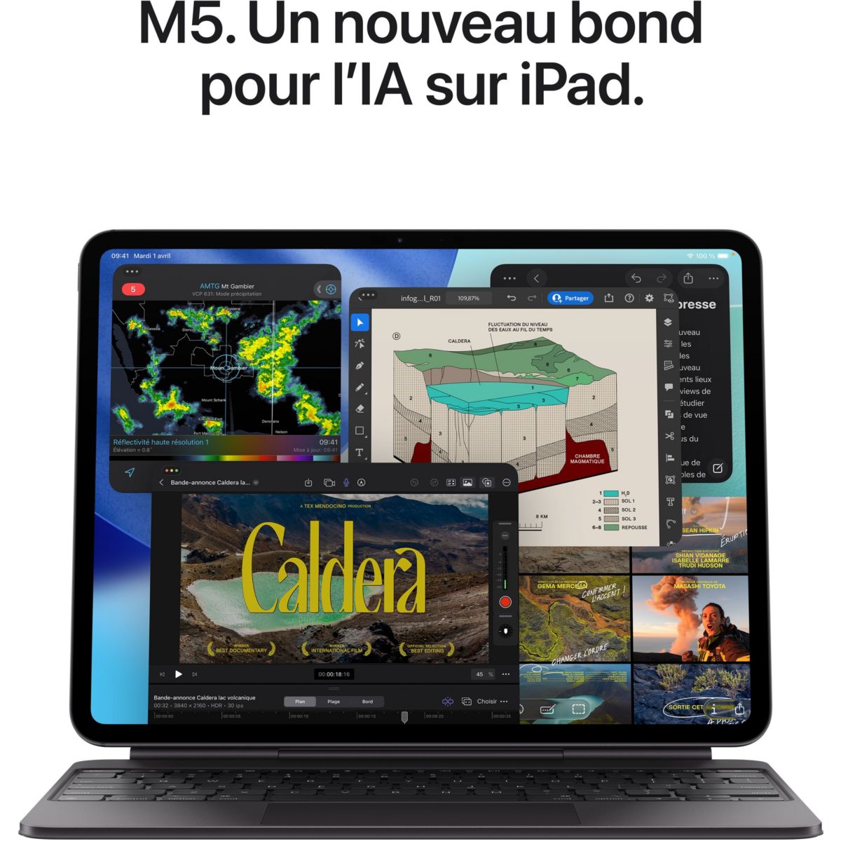 Tablette Apple Pro 13 M5 512Go Noir Sidéral Cellular noir, APPLE