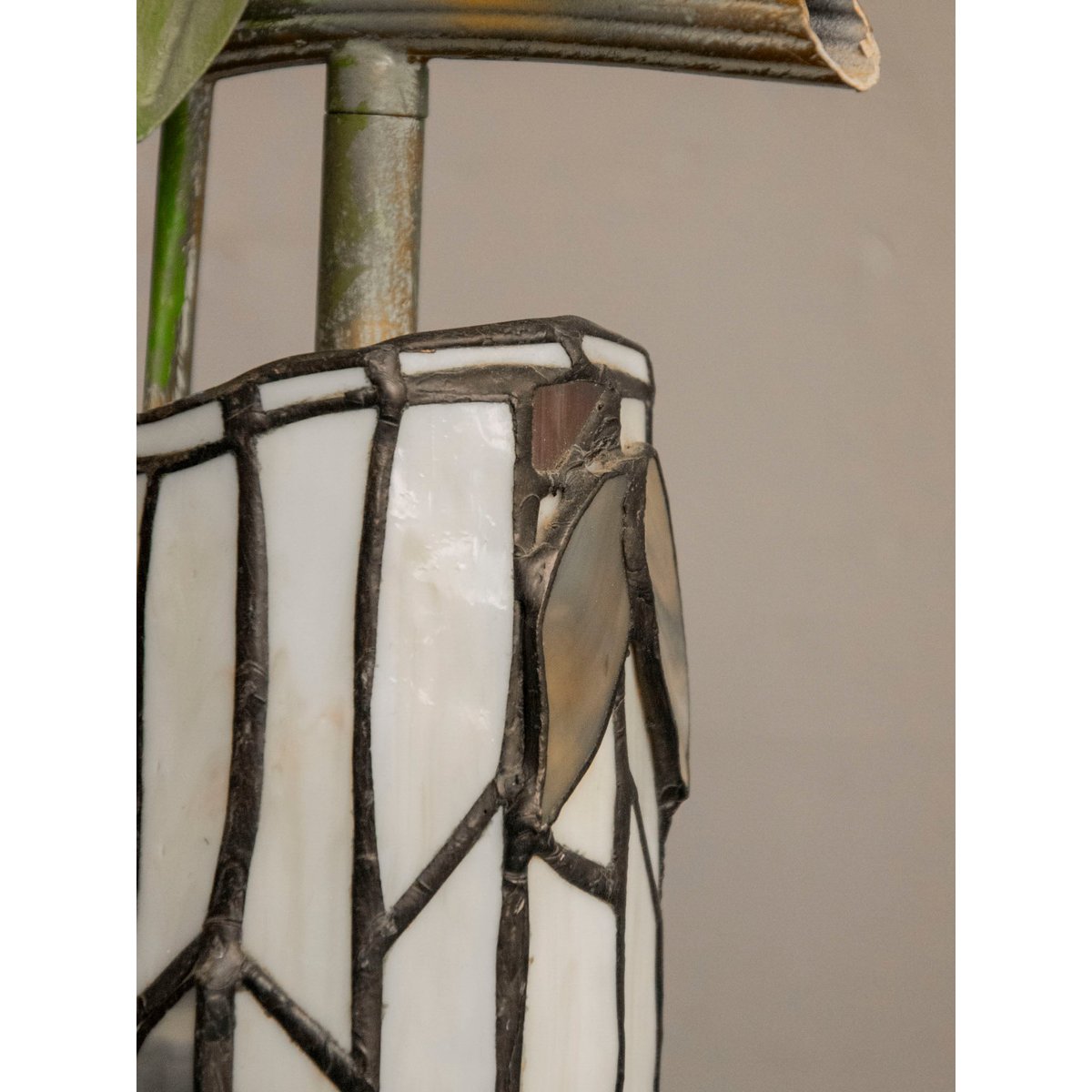 Lampe au style Art Déco Suzanne N°561 - Bon état vert, DEBONGOUT